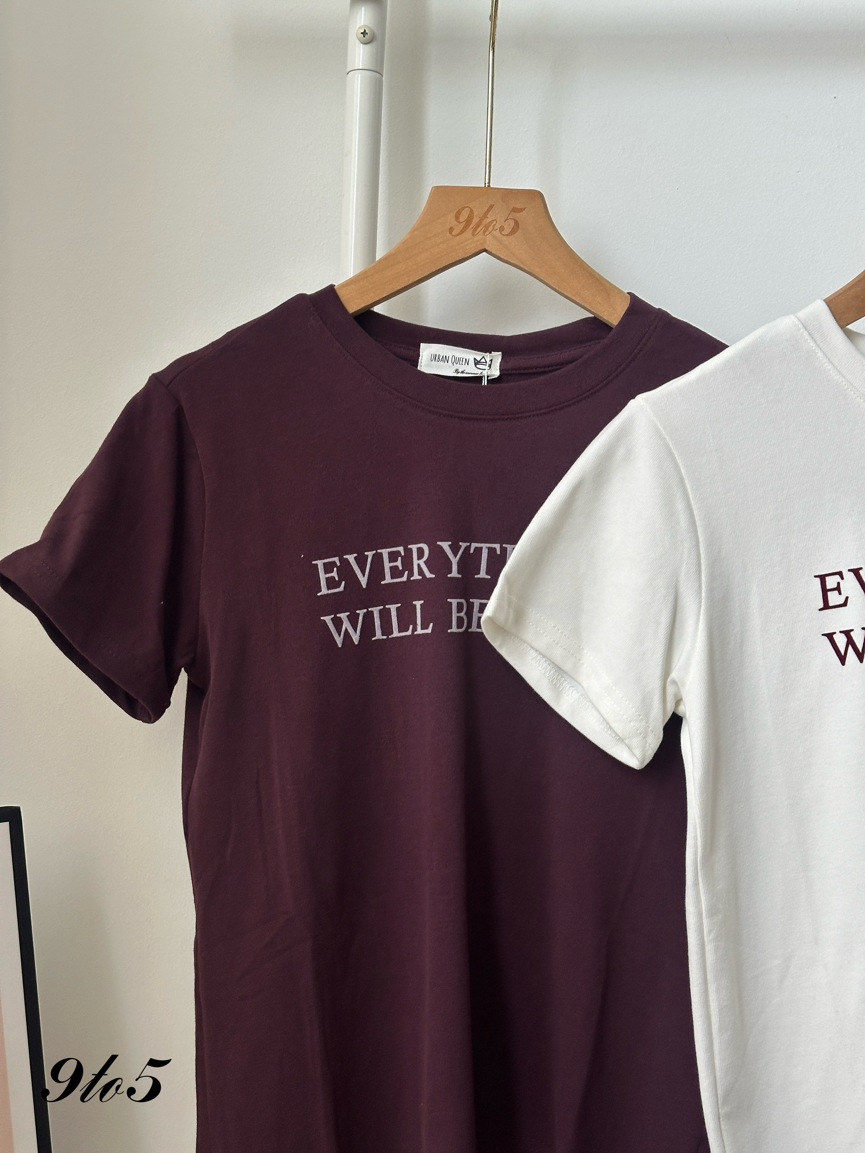 T4100 Embroidery Wording Tee - 4 Colors 