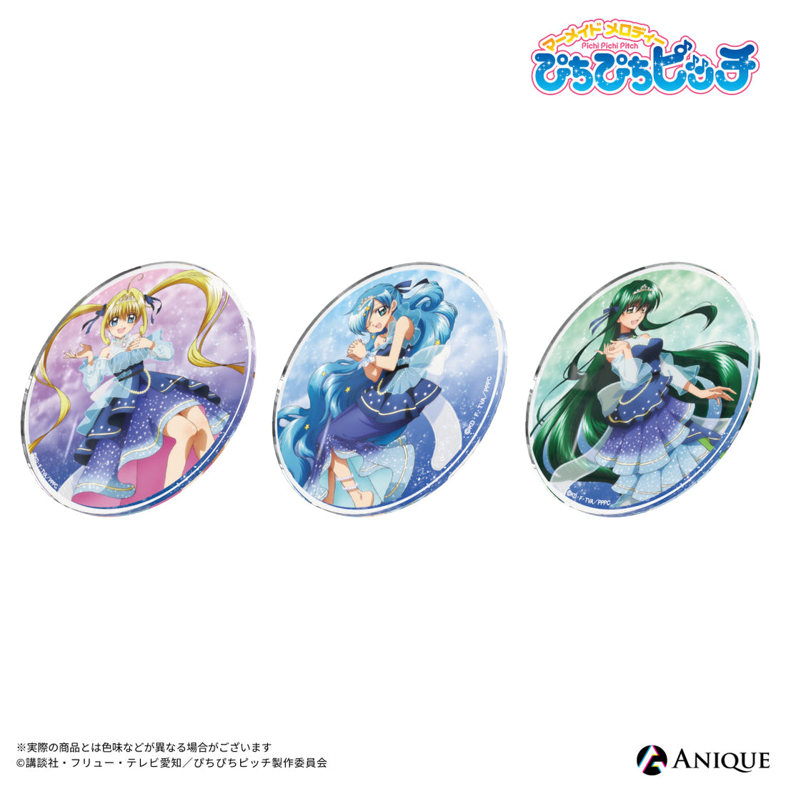 《Pre-Order》Acrylic Coaster 亞克力杯墊｜唱K小魚仙 Pichi Pichi Pitch 月夜之人魚奏 POP UP SHOP (26PP47-P)