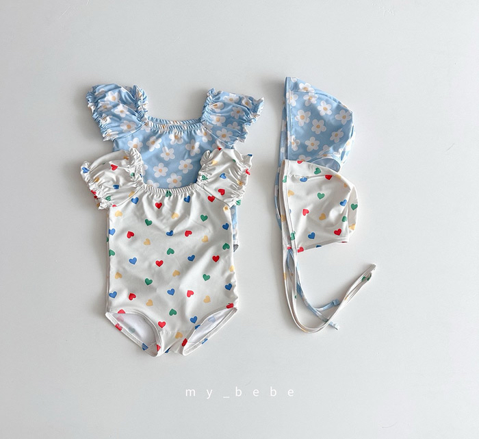 🇰🇷mybebe 泳衣+帽