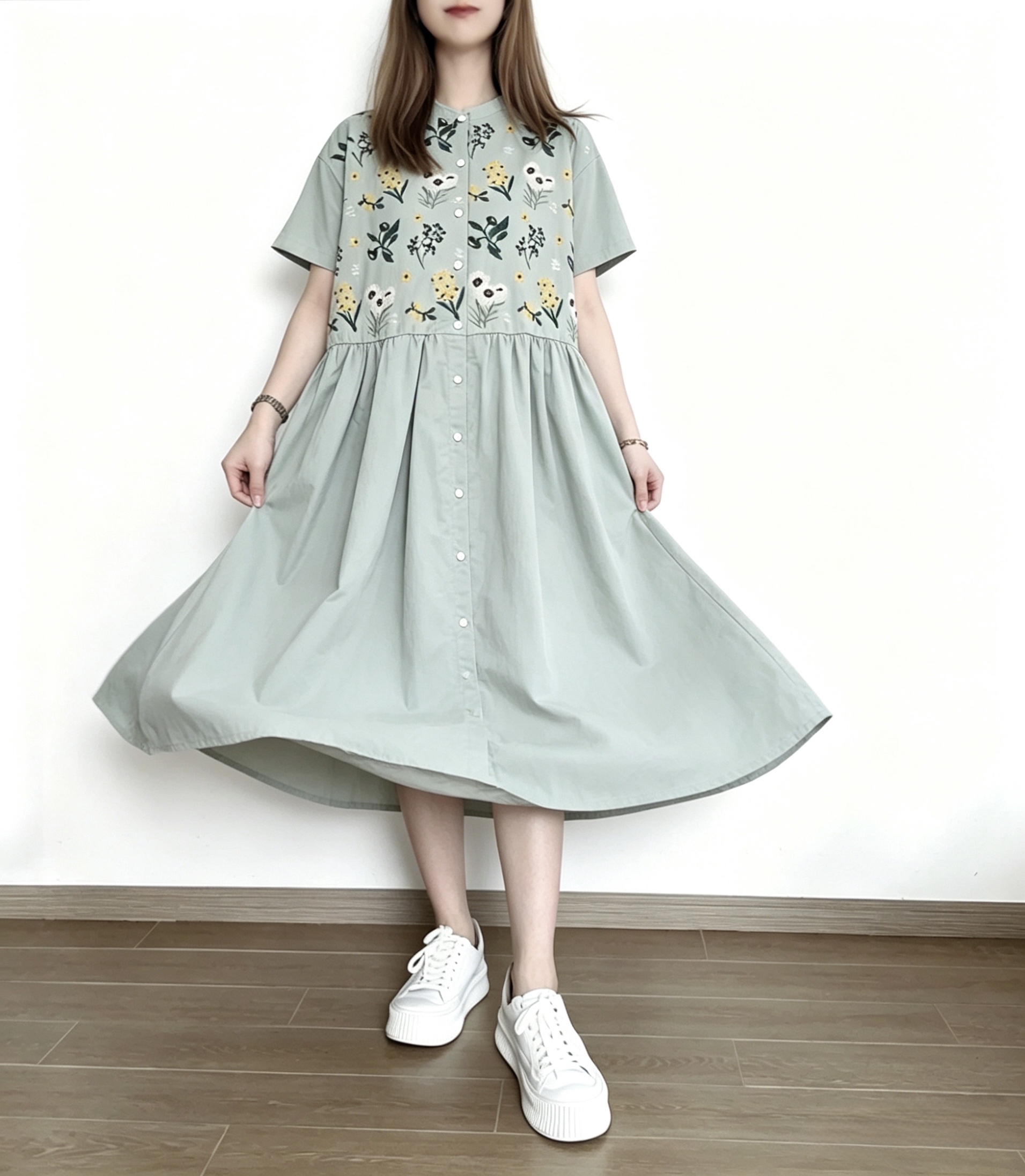 🌼春夏優惠🍀 日系刺繡花Ops