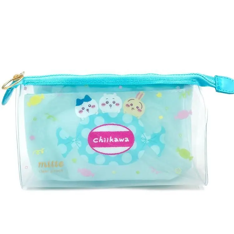 現貨🌸日本直送 |Chiikawa日版化妝袋/收納袋/多用途小袋（藍）