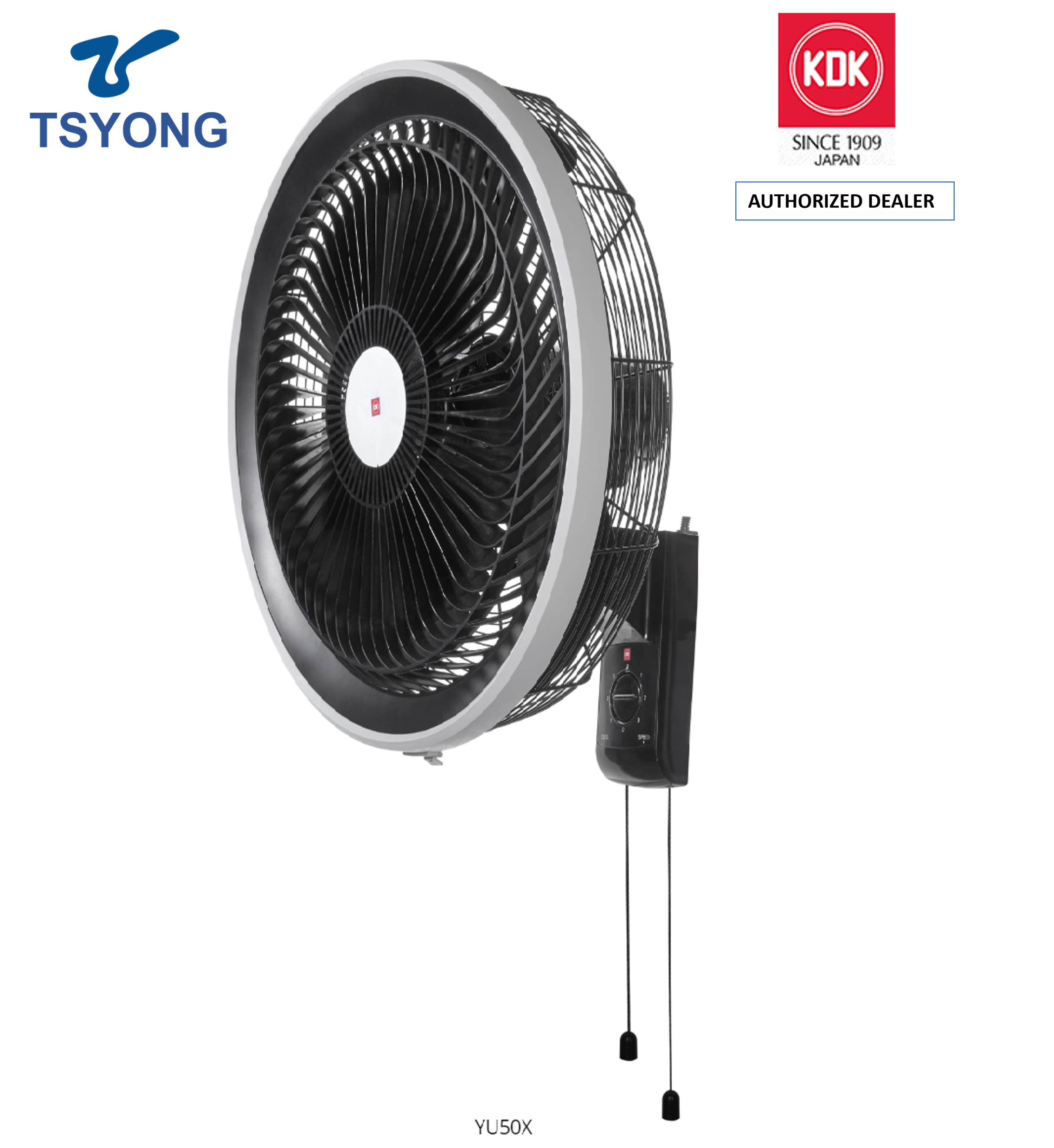 KDK YU50X  3-speed Industrial Fan with Pull Switch (50cm)