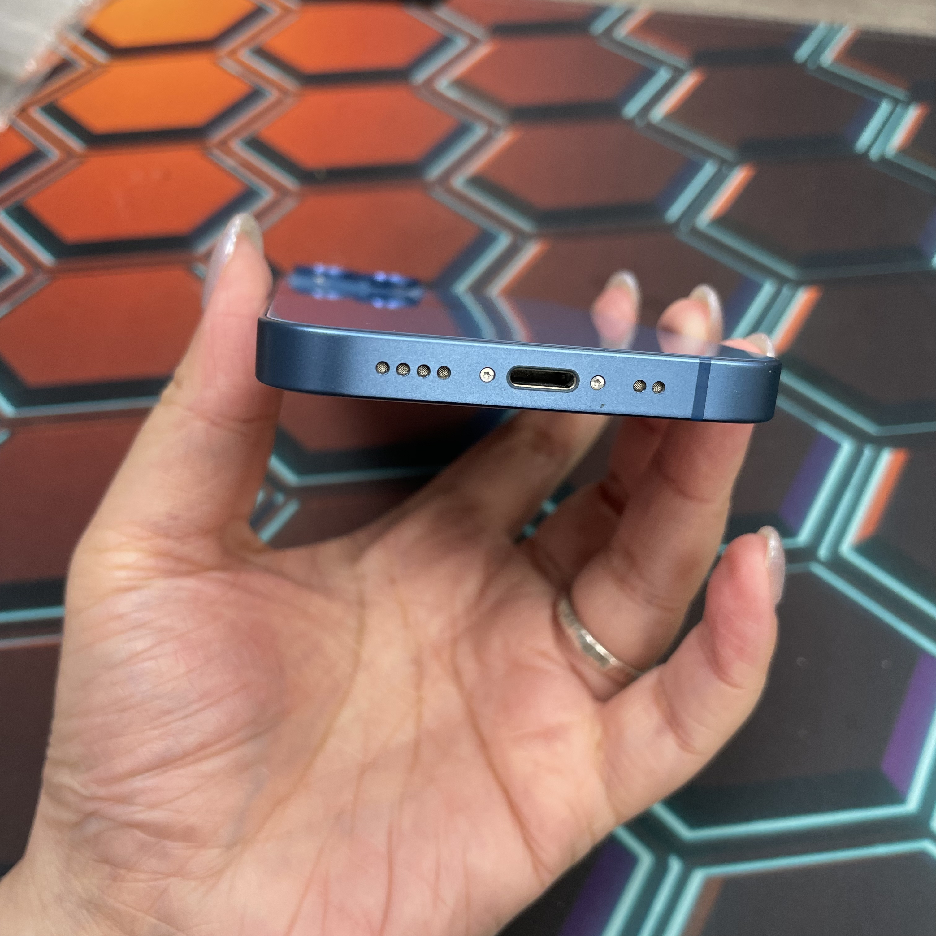 *6900 13 mini 完美機 256GB 電75 藍色 blue