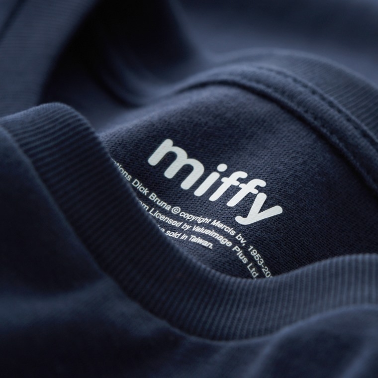 預購 miffy TW 棉 tee walking BL