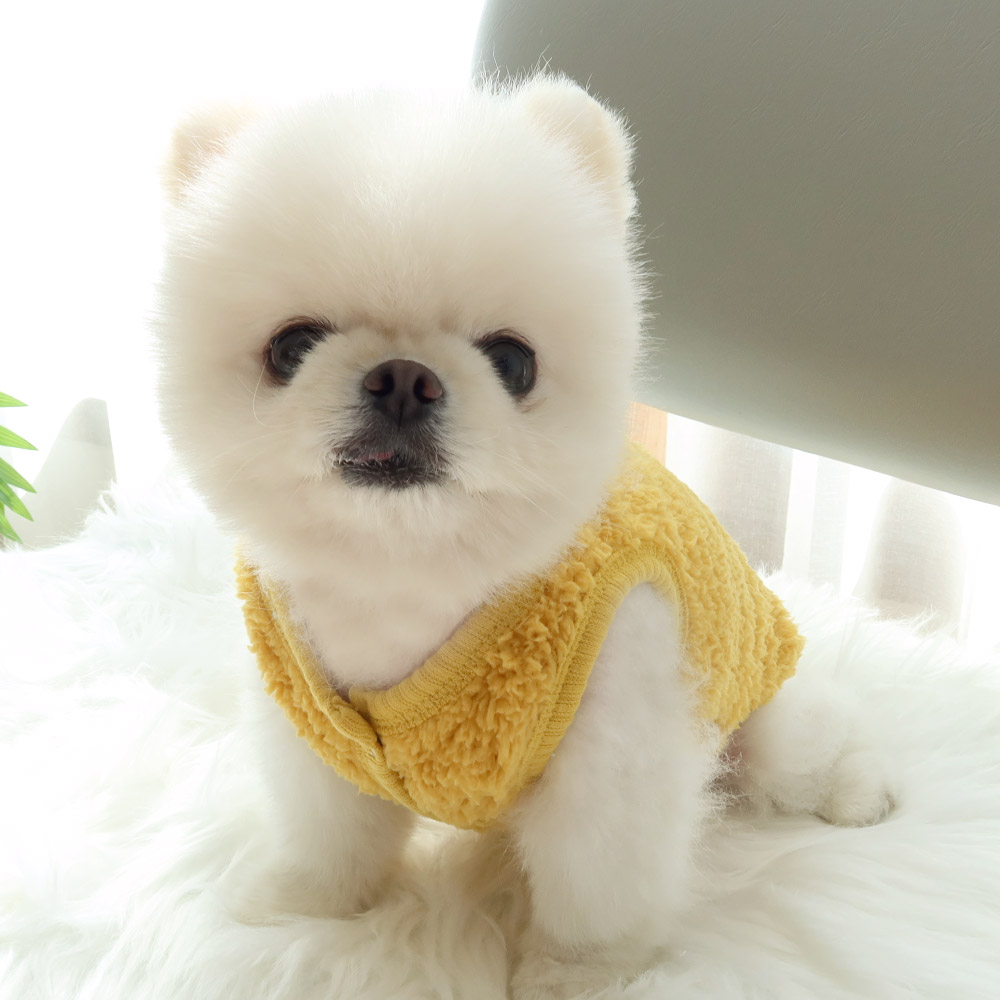 HONEY DOG🇰🇷 秋冬保暖羊羔絨快餐刺繡背心 (四款可愛造型)