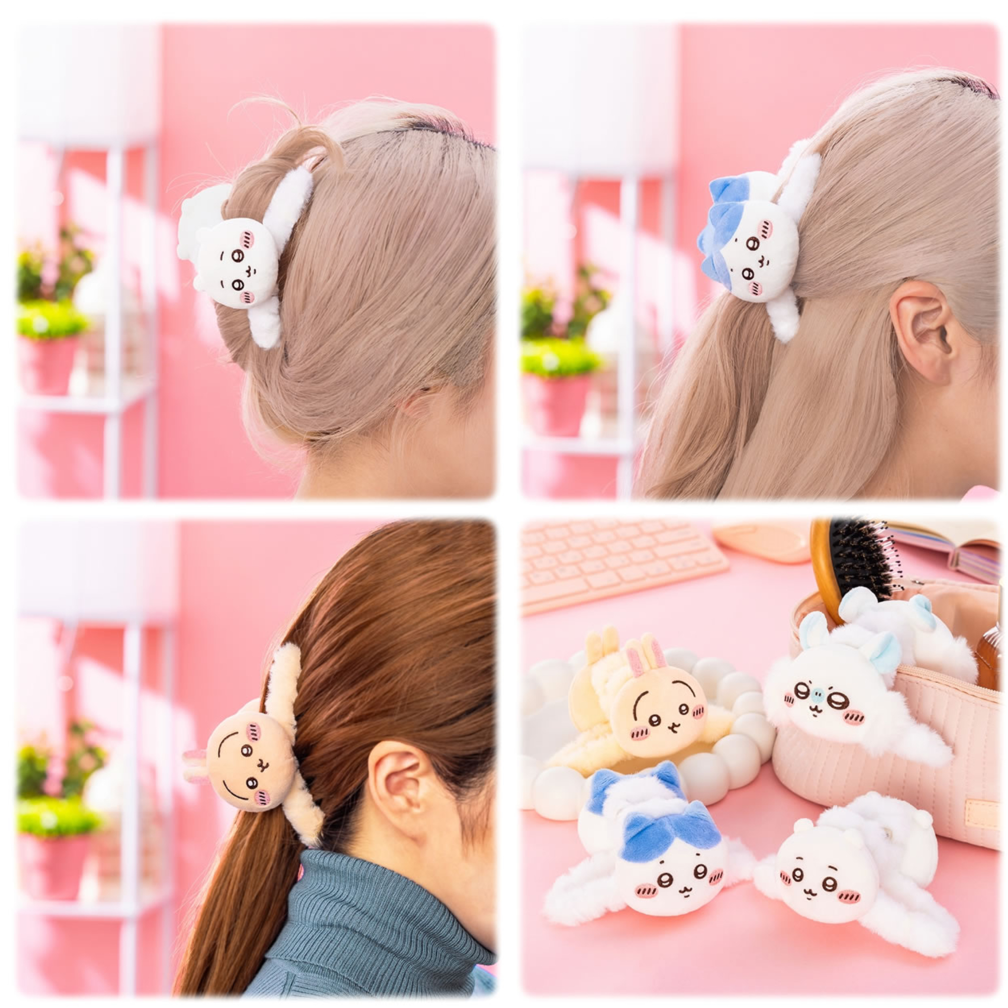 🎀【預訂】 Chiikawa 毛毛髮夾 - Usagi