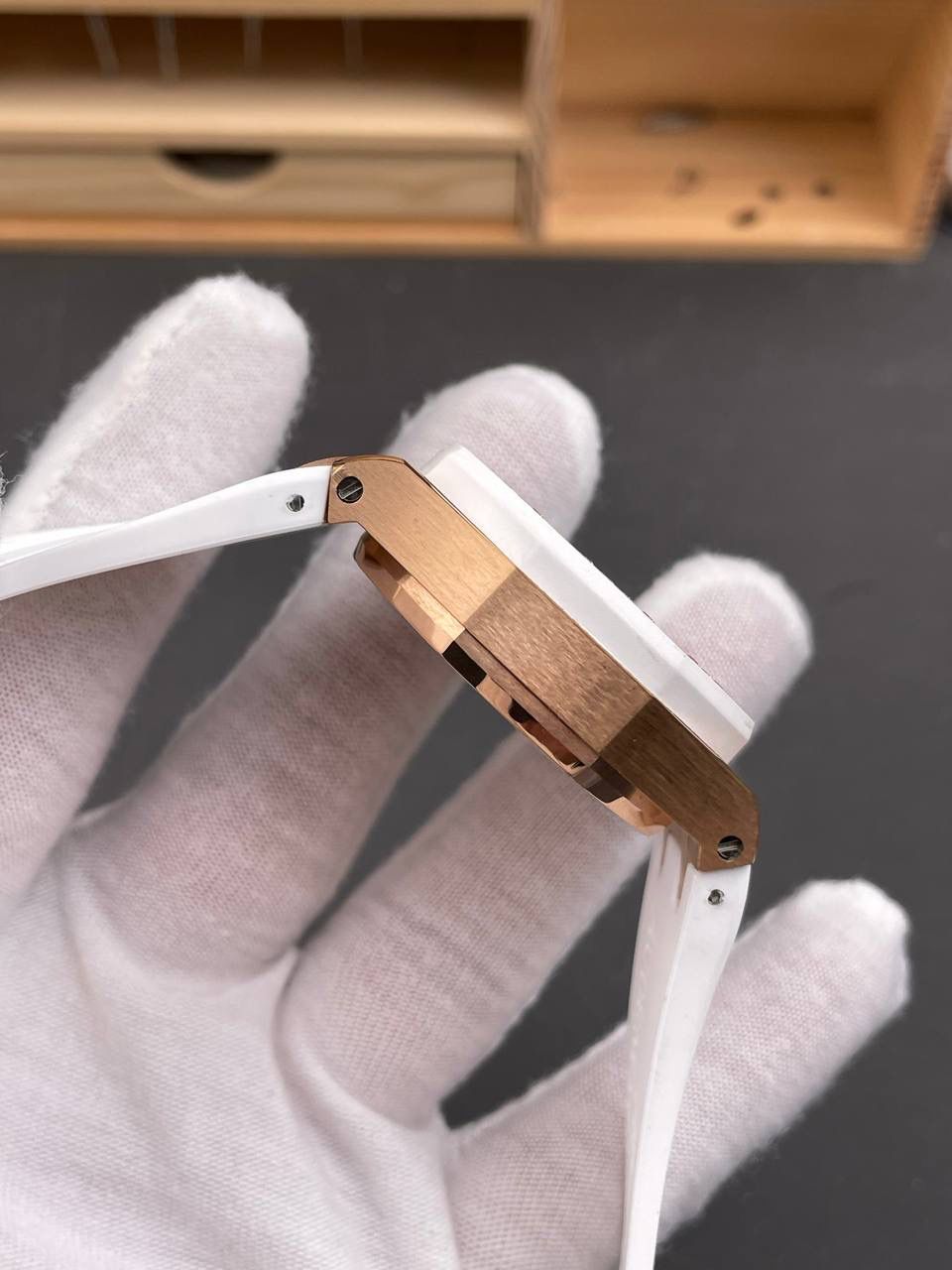 🚀皇家橡树26048 玫金白盘贝母眼睛/37mm/7750机💯