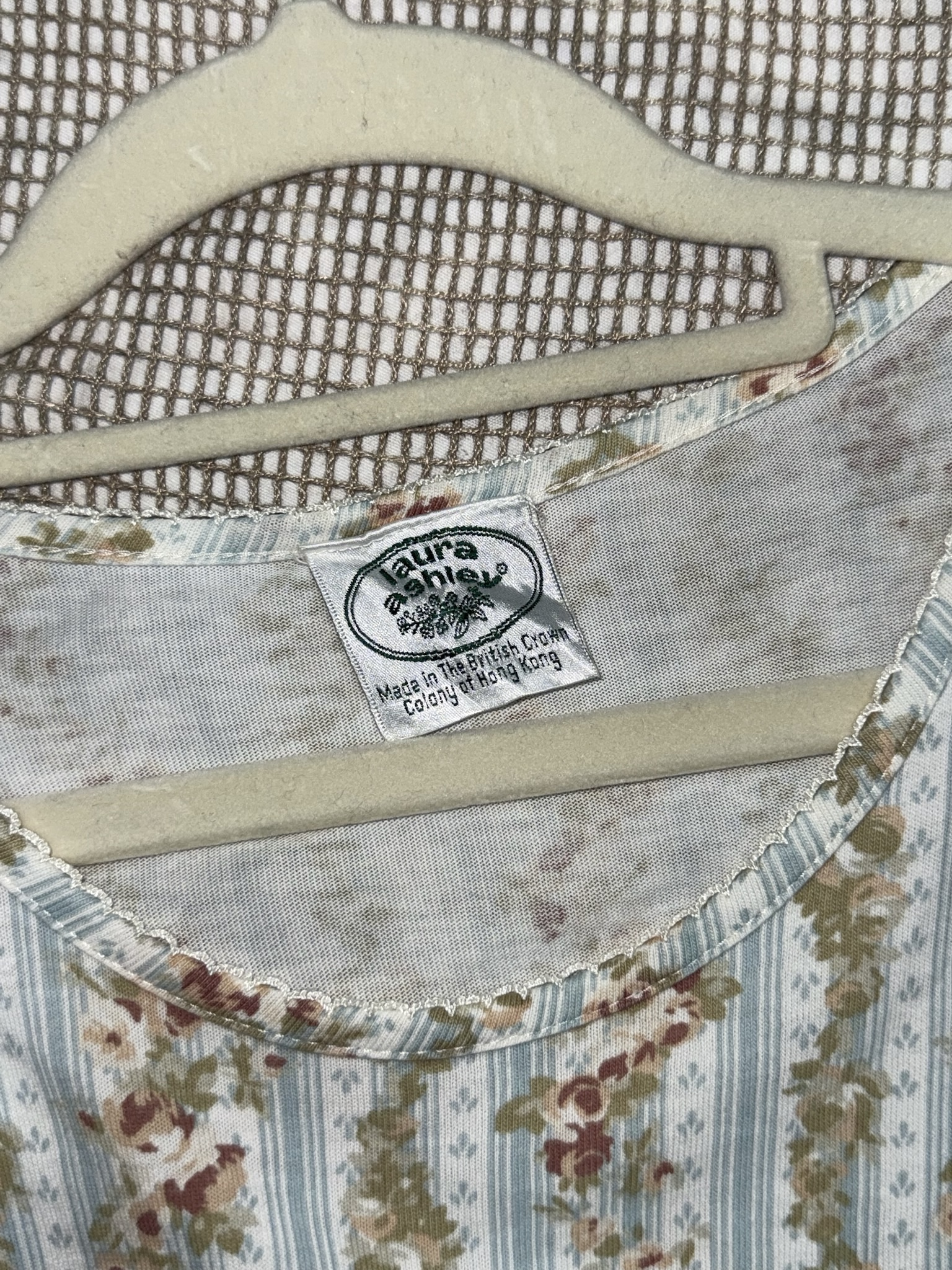 HK Stripes Floral Pattern Top