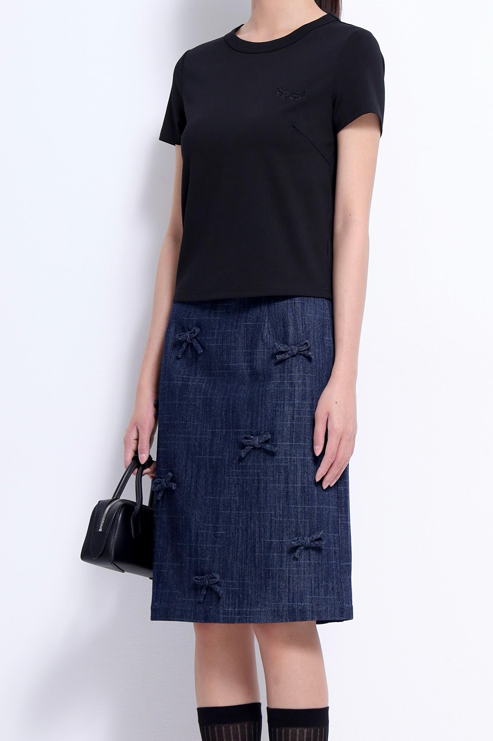 CS1422 Coquette Ribbon Pencil Skirt