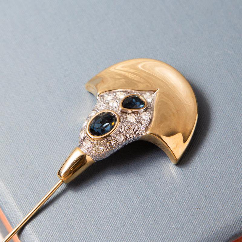 C.a. 1980s-90s Pierre Lang Rhinestone Stick Pin - Made in Vienna  (AC160)
