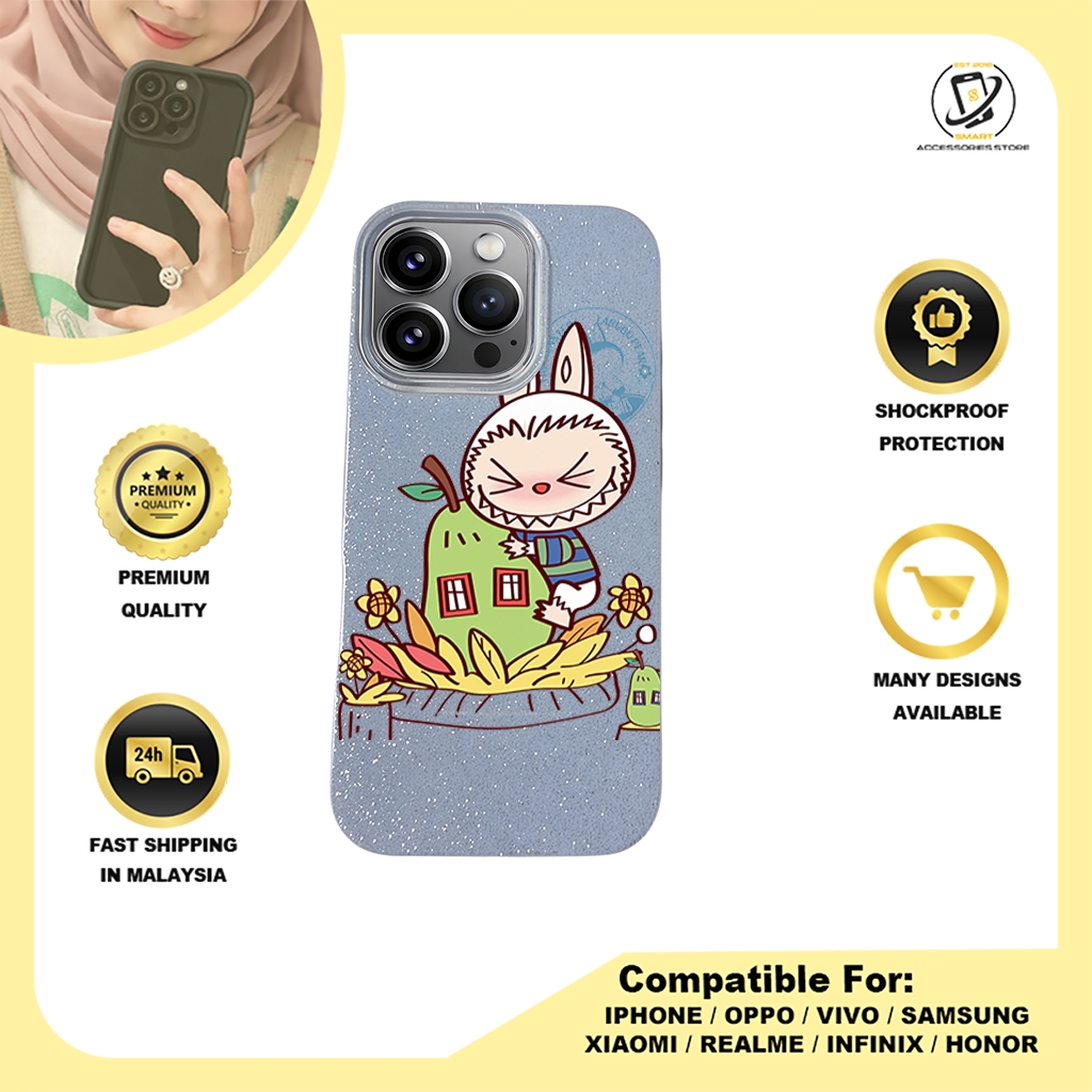 BLING CASE PHONE FOR IPHONE - DESIGN LABUBU A