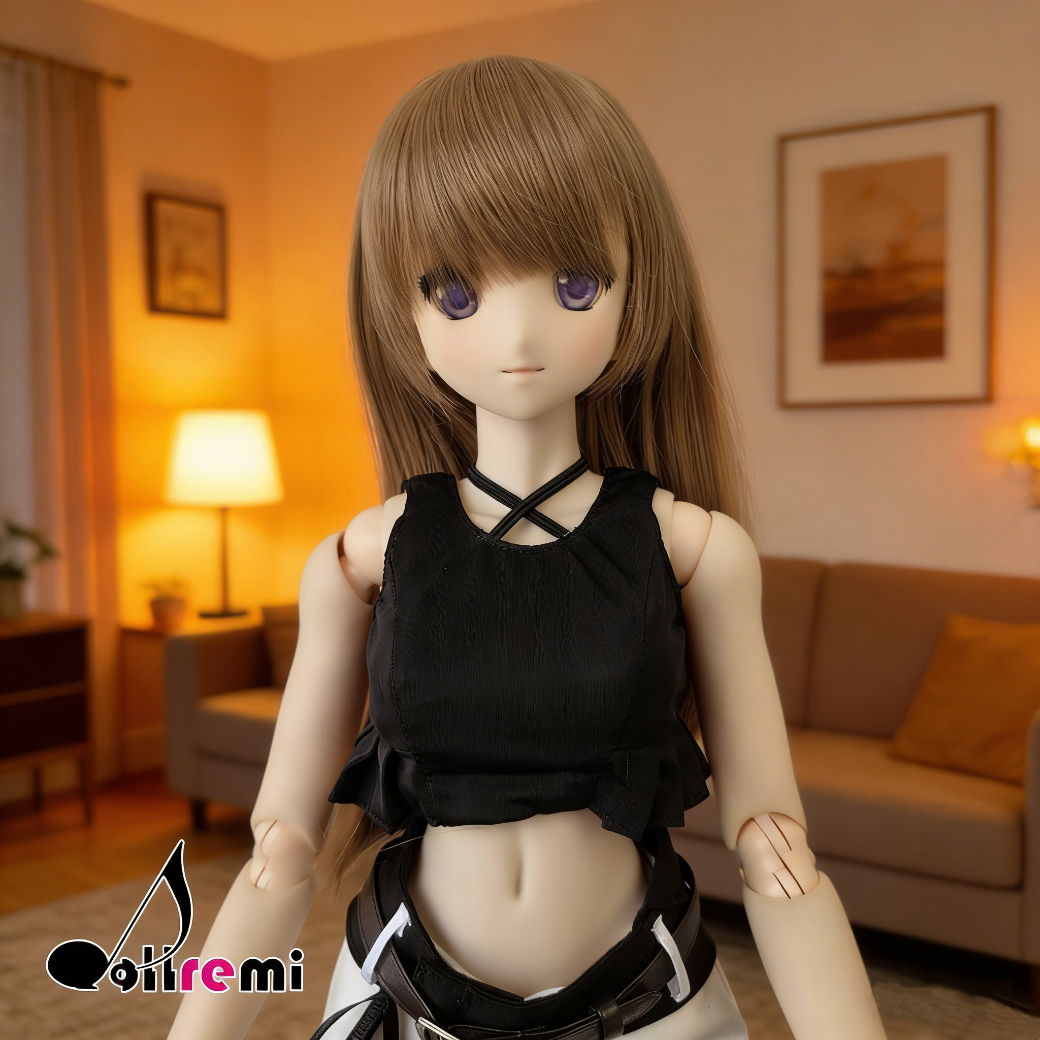 【dollremi】(DD0917C) 短款背心 Crop tank