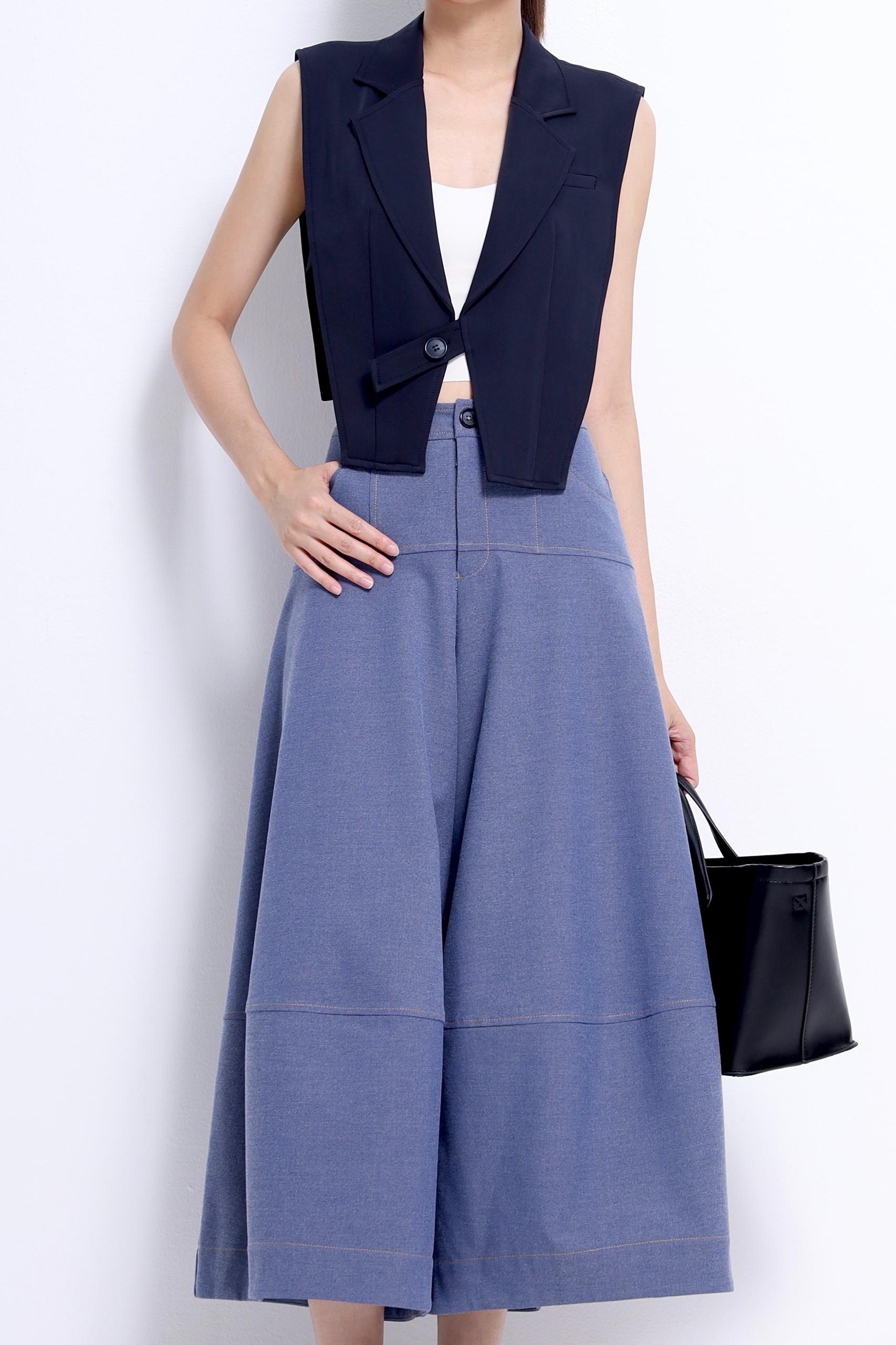 P584 Avery Wide-Leg Palazzo Pants