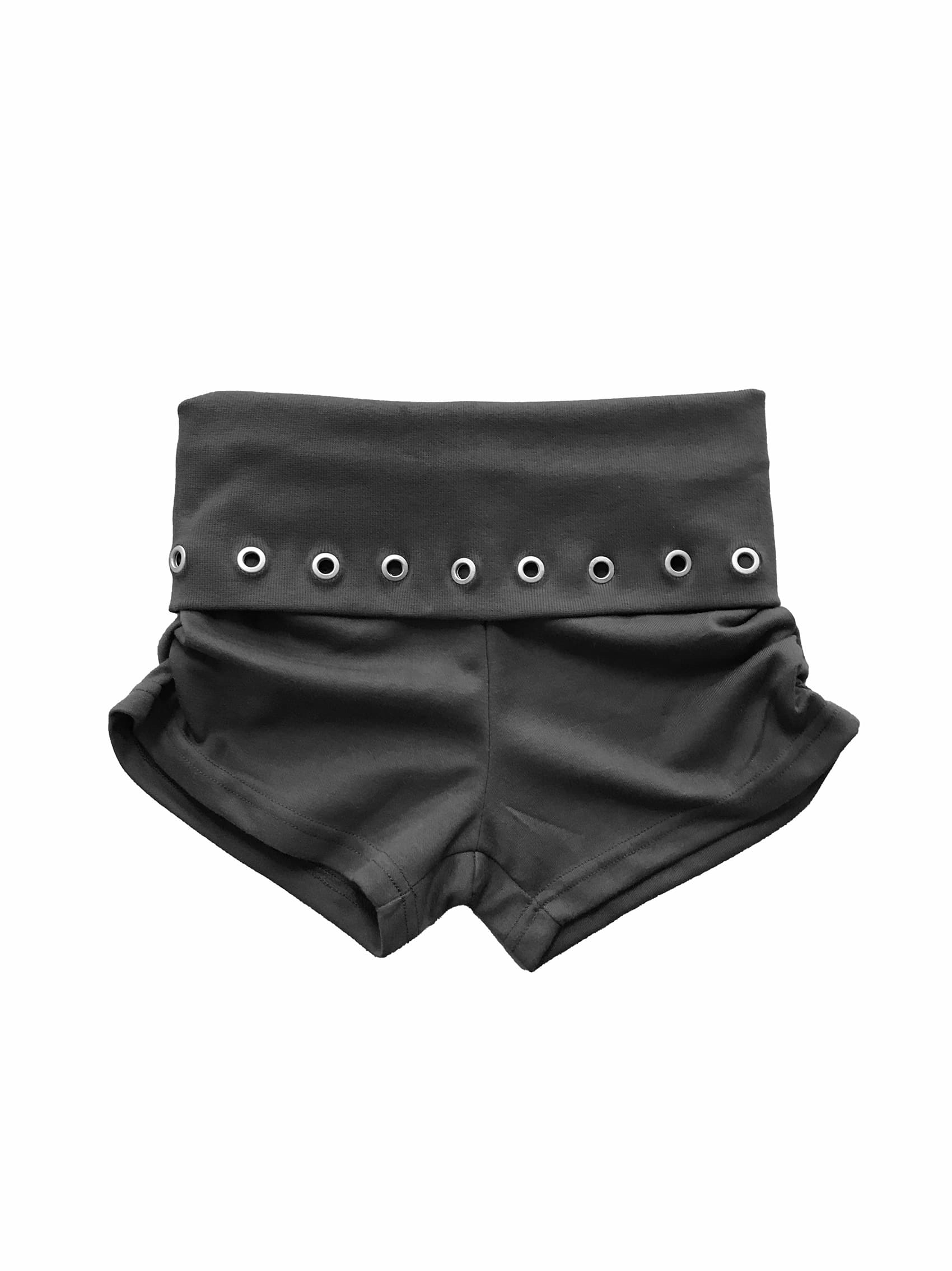 Studded Foldover Mini Shorts