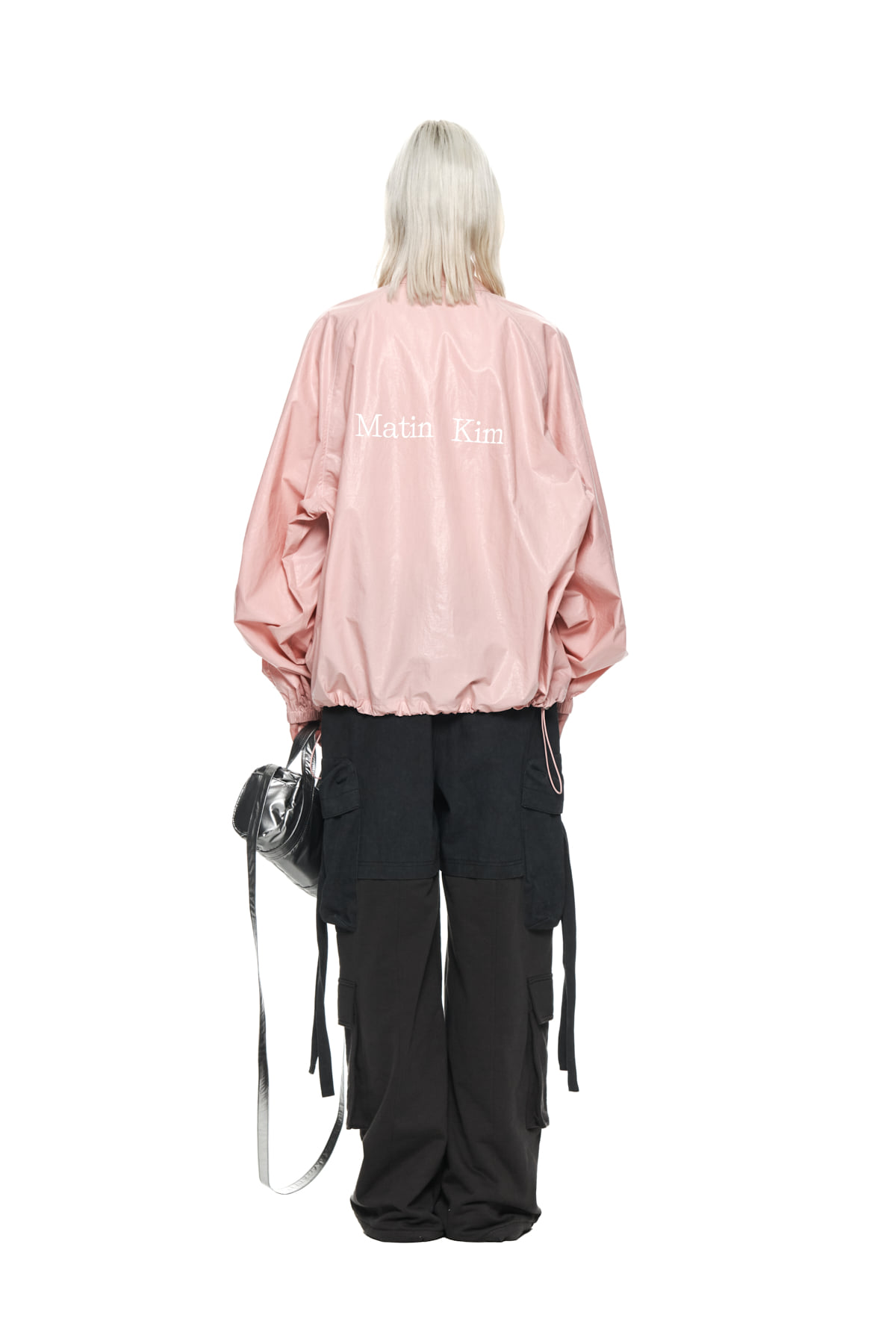 MATIN KIM LOGO COATING JUMPER IN PINK | KAZUE