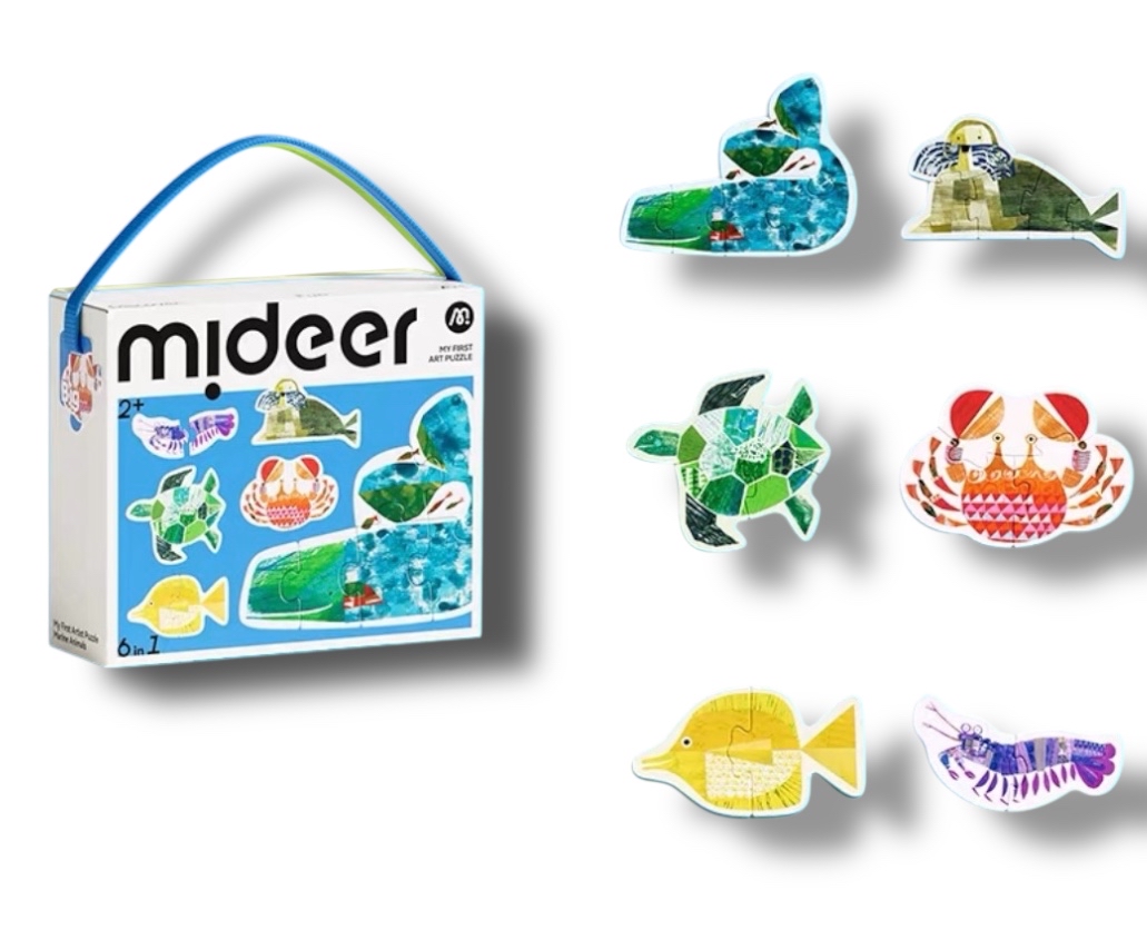 (F0542) 兒童大片拼圖（汽車/農場/海洋生物/工程車）