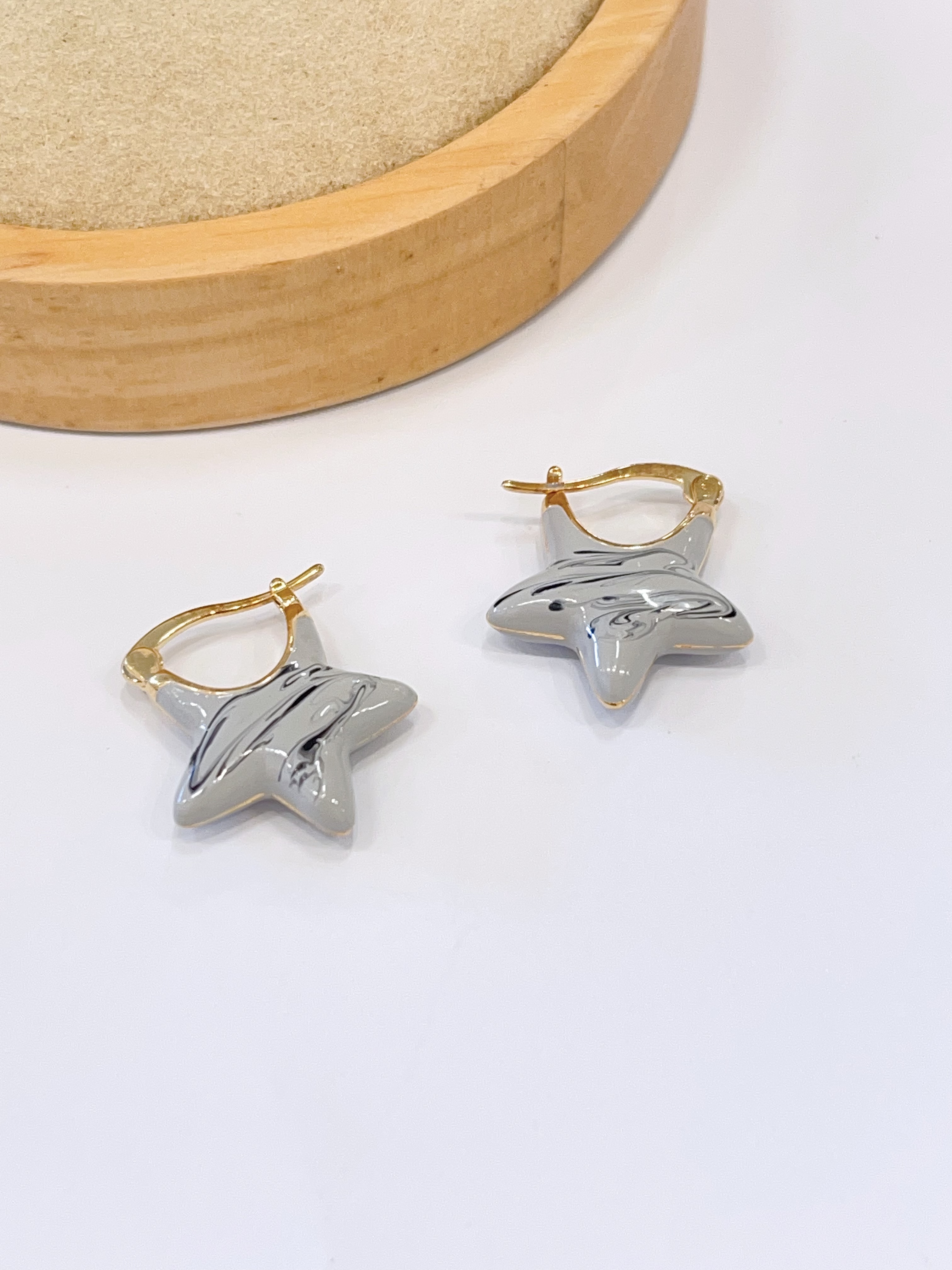 好可爱的星星耳环！