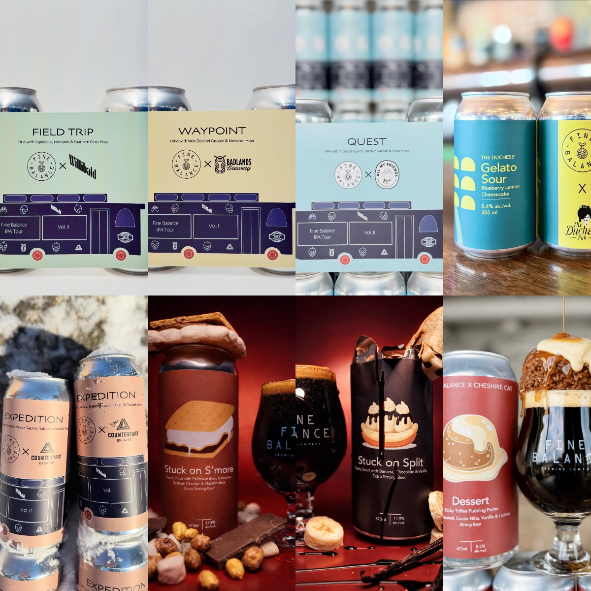 All Balance Brewing Company COLLAB IPA SERIES / PASTRY STOUT / PORTER / GELATO SOUR