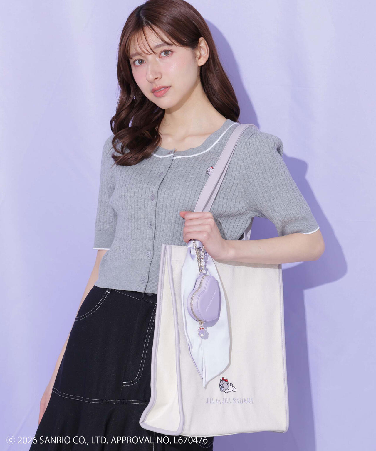 🎀【預訂】 JILL by JILL STUART Tiny Chum Collaboration Pouch Charm - Lavender