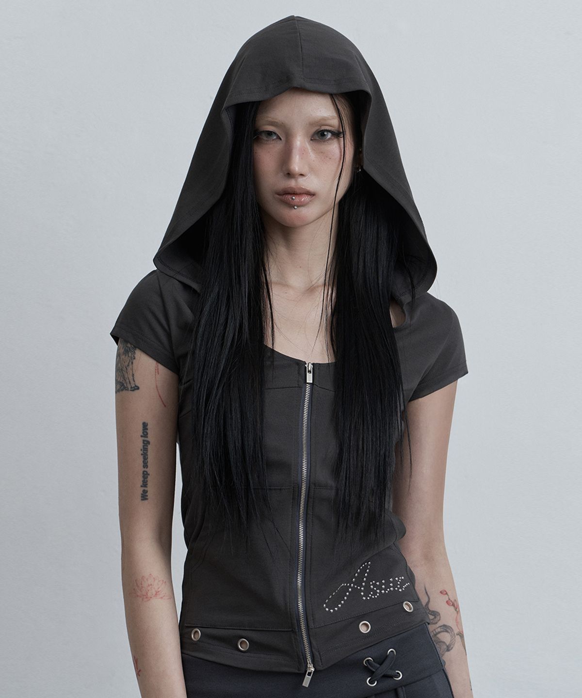 🇰🇷訂購｜asur 26SS｜Incision Broad Hooded Zip-up 3色