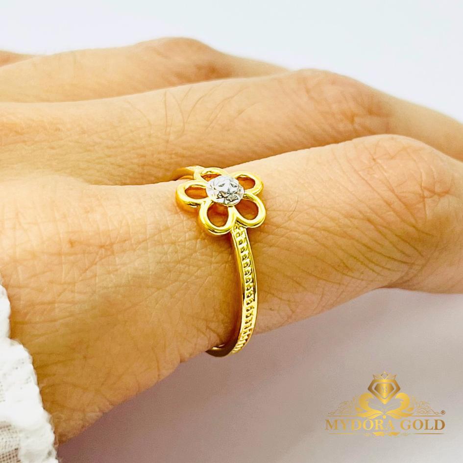 MYDORA Cincin Minimalist Bunga Daisy Manis (5G) l EMAS 916/22K