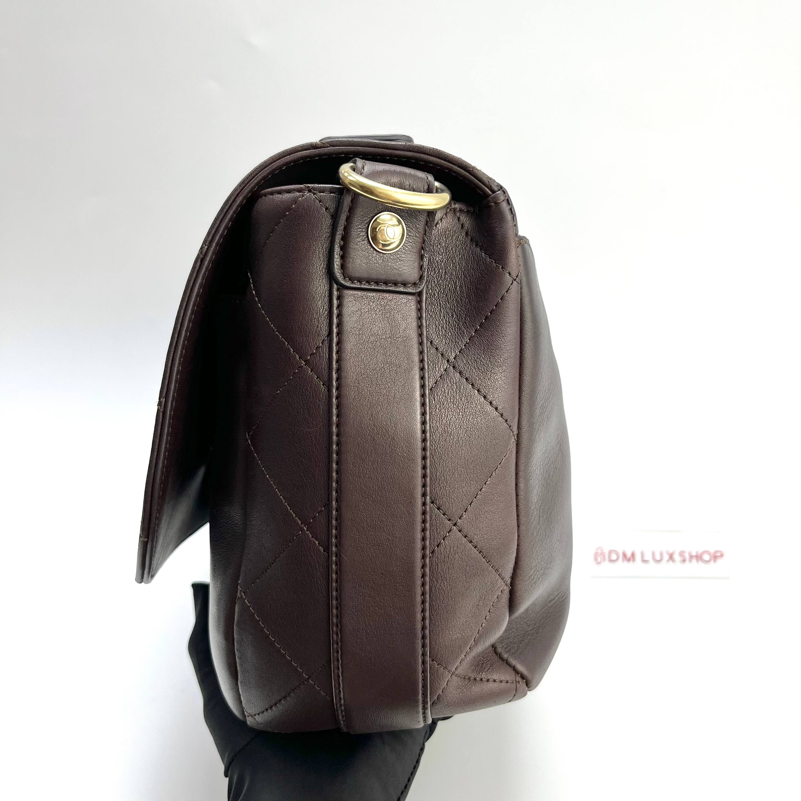Chanel Paris-Rome Brown Messenger GHW (Serial 23)
