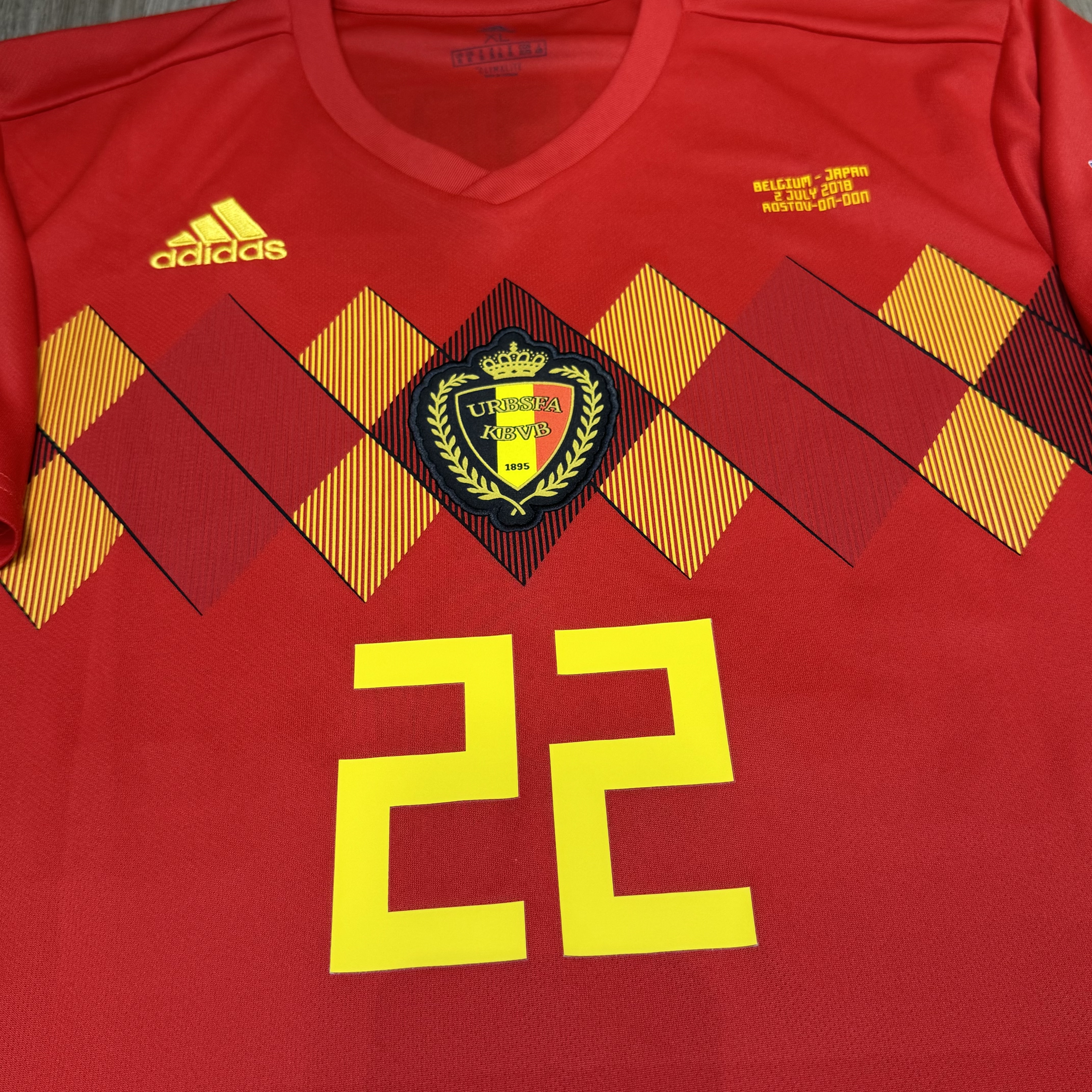 Belgium WC2018 home shirt #22 Chadli