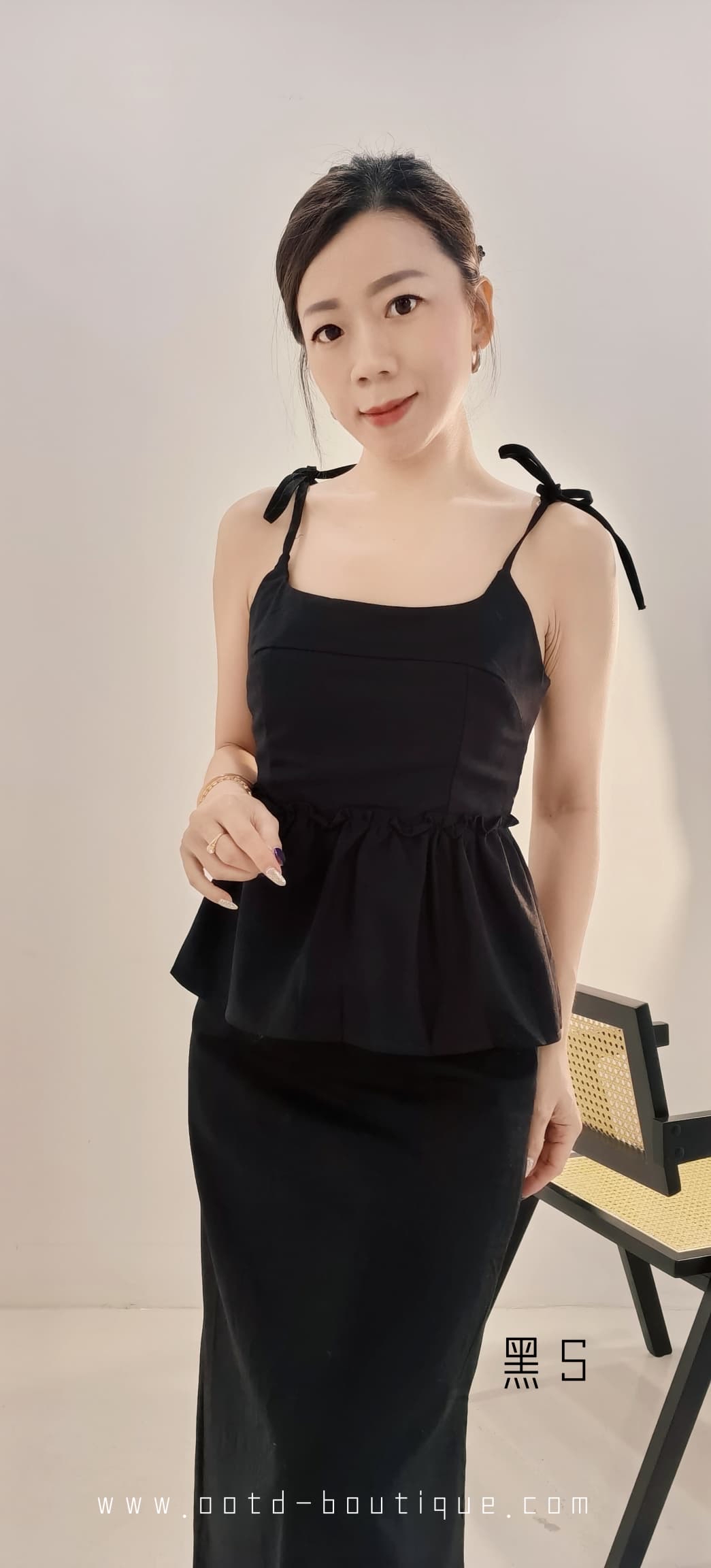 2578 PREMIUM DESIGN DRESS SET 高级名媛棉麻长裙套装