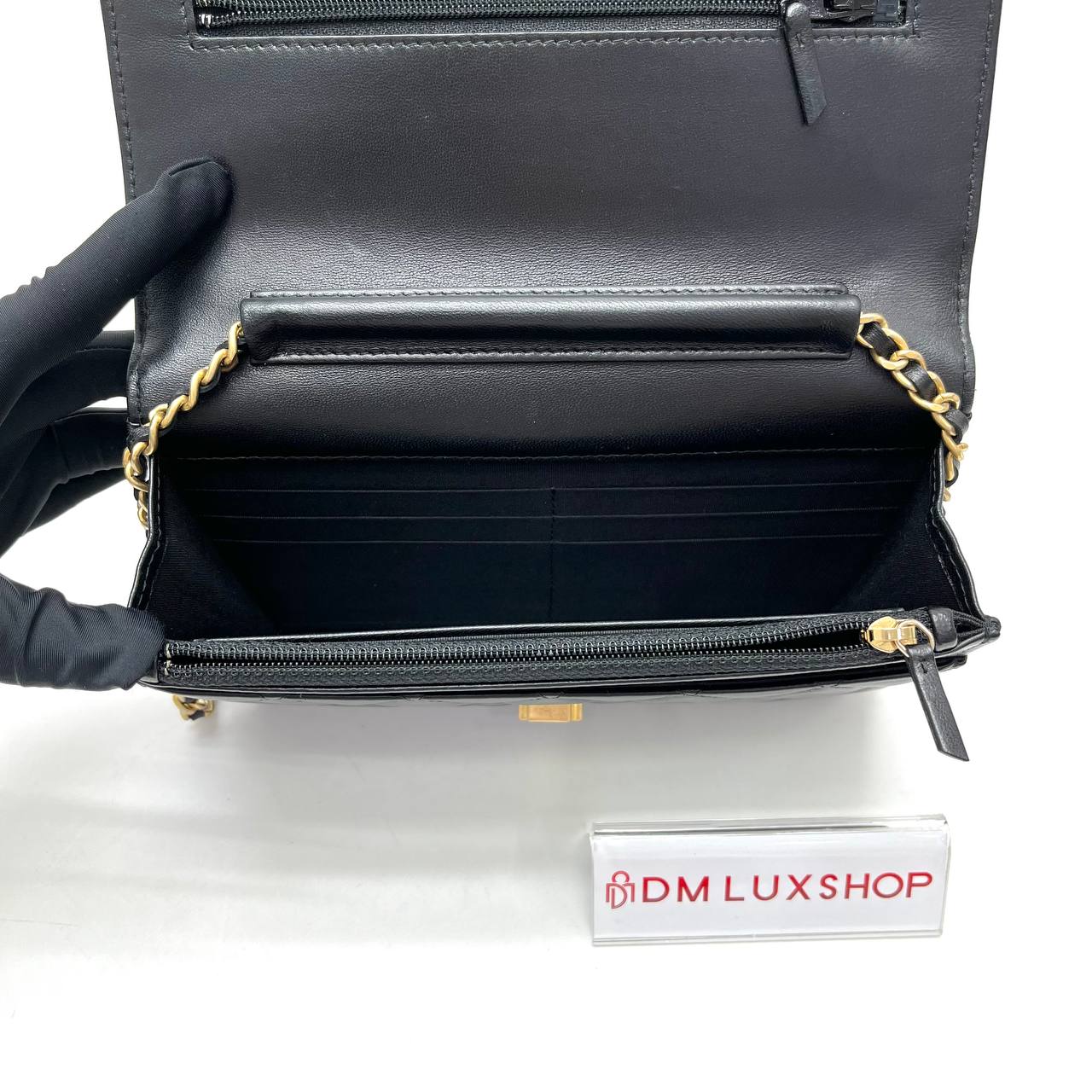 Chanel Black Lambskin CC WOC (Serial 28, Y: 2019)