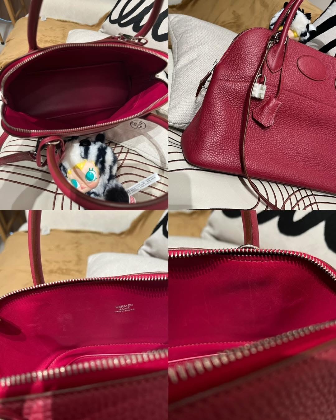 Hermès Bolide 31 STAMP [R]Taurillon Clemence 100%Authentic,90%new ✅收據副本✅塵袋✅肩帶✅鎖及鎖匙