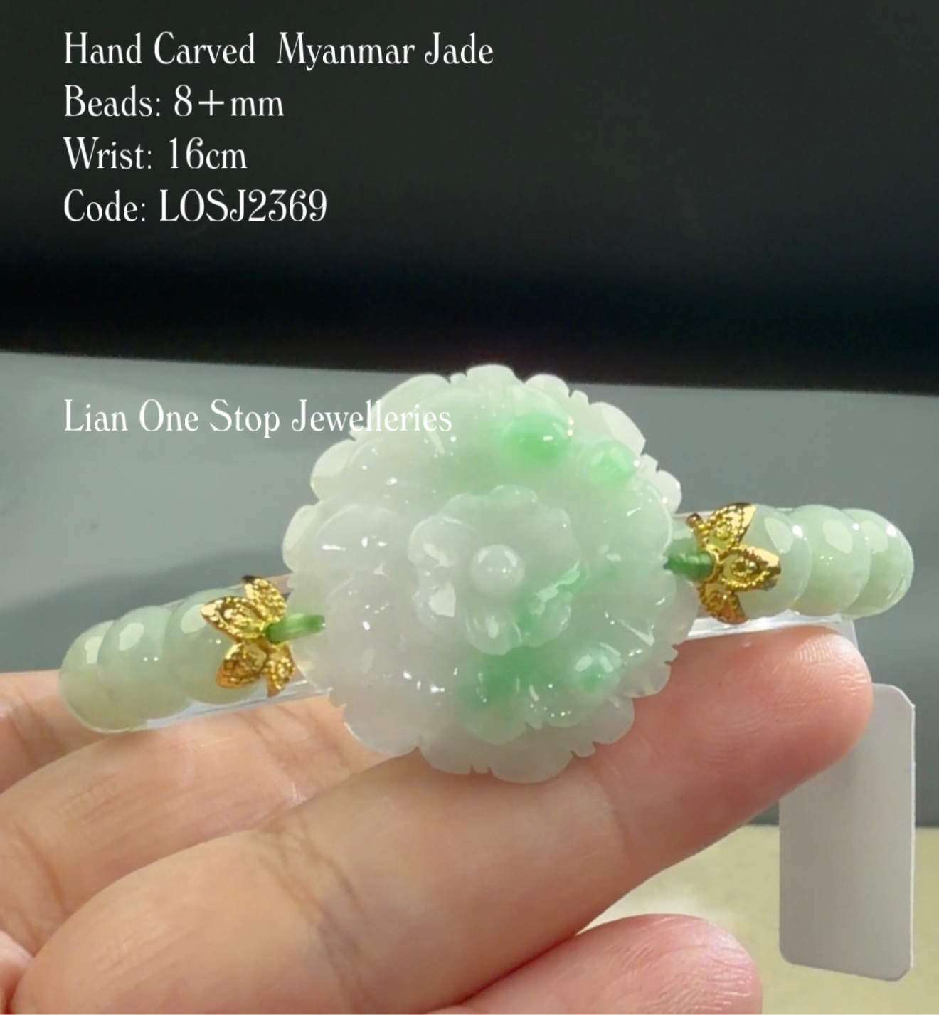 Code: LOSJ2369 Hand Carved  Myanmar Jade  