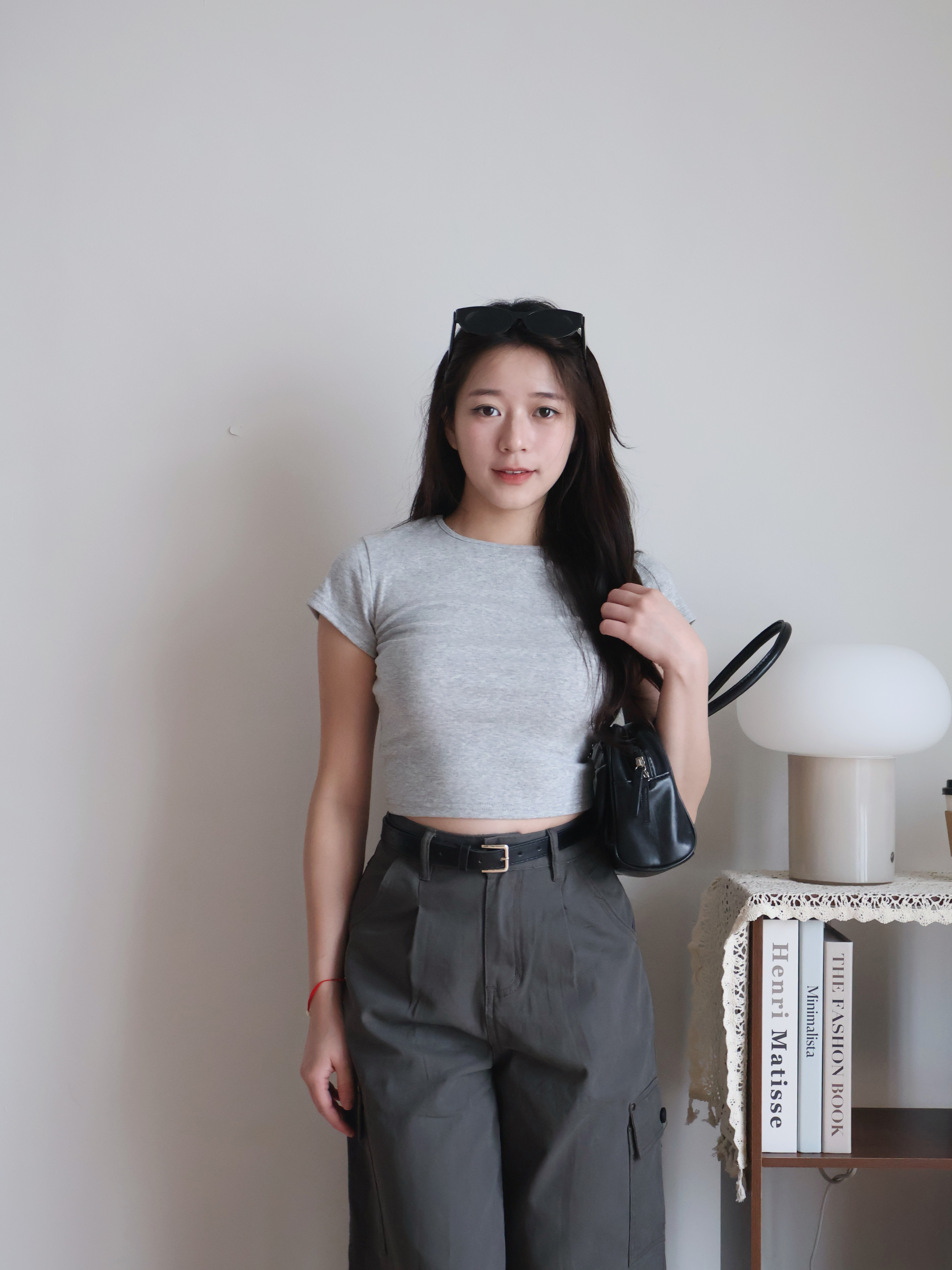 Kyle Cropped Top | Grey