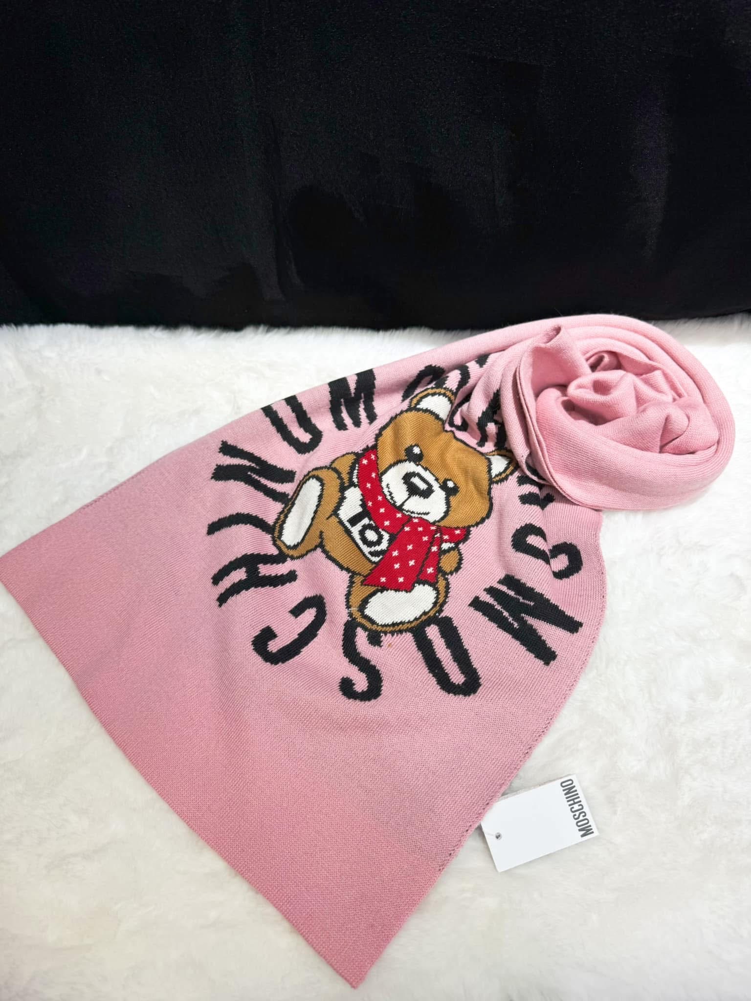 Mischief scarf bear/30673/pink