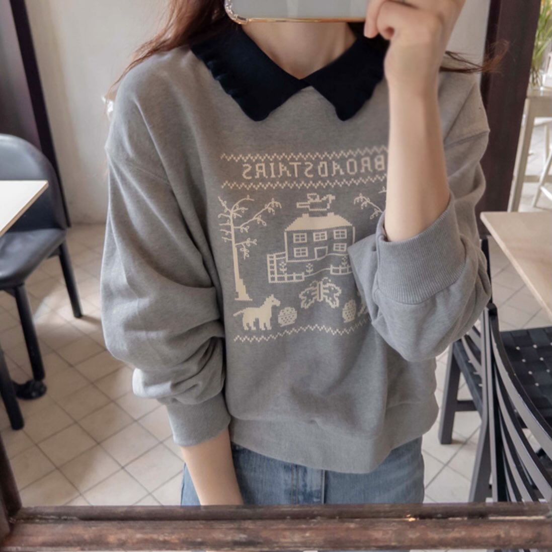 ❥可愛印花衞衣。