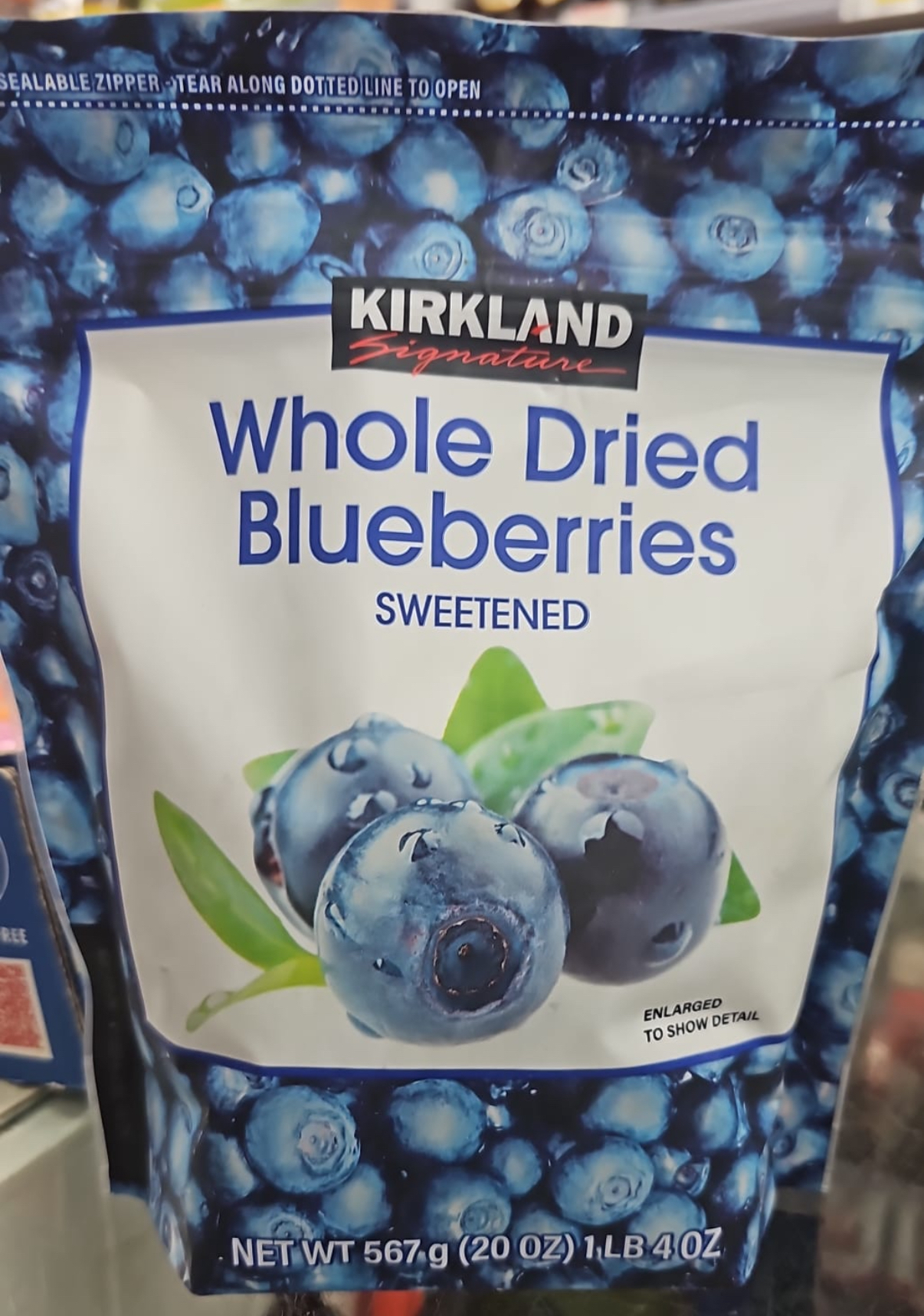 現貨小量  Kirkland Signature 有機藍莓乾567g