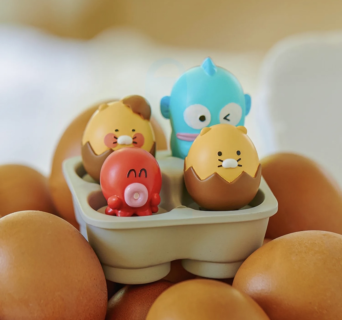 Kakao Friends × 水怪 聯名蛋架 按壓公仔（Clicker Figure）