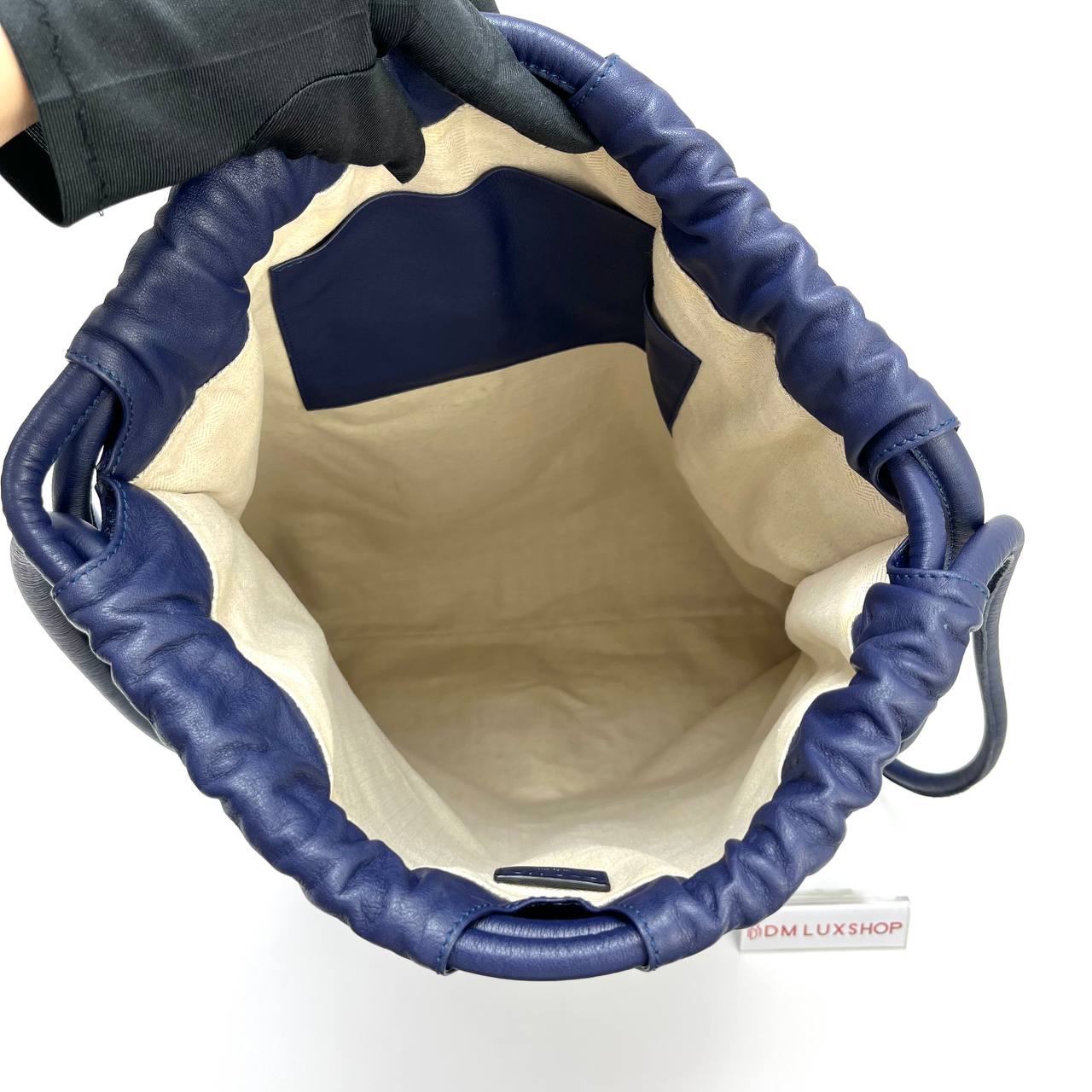 Loewe Navy Blue Backpack 