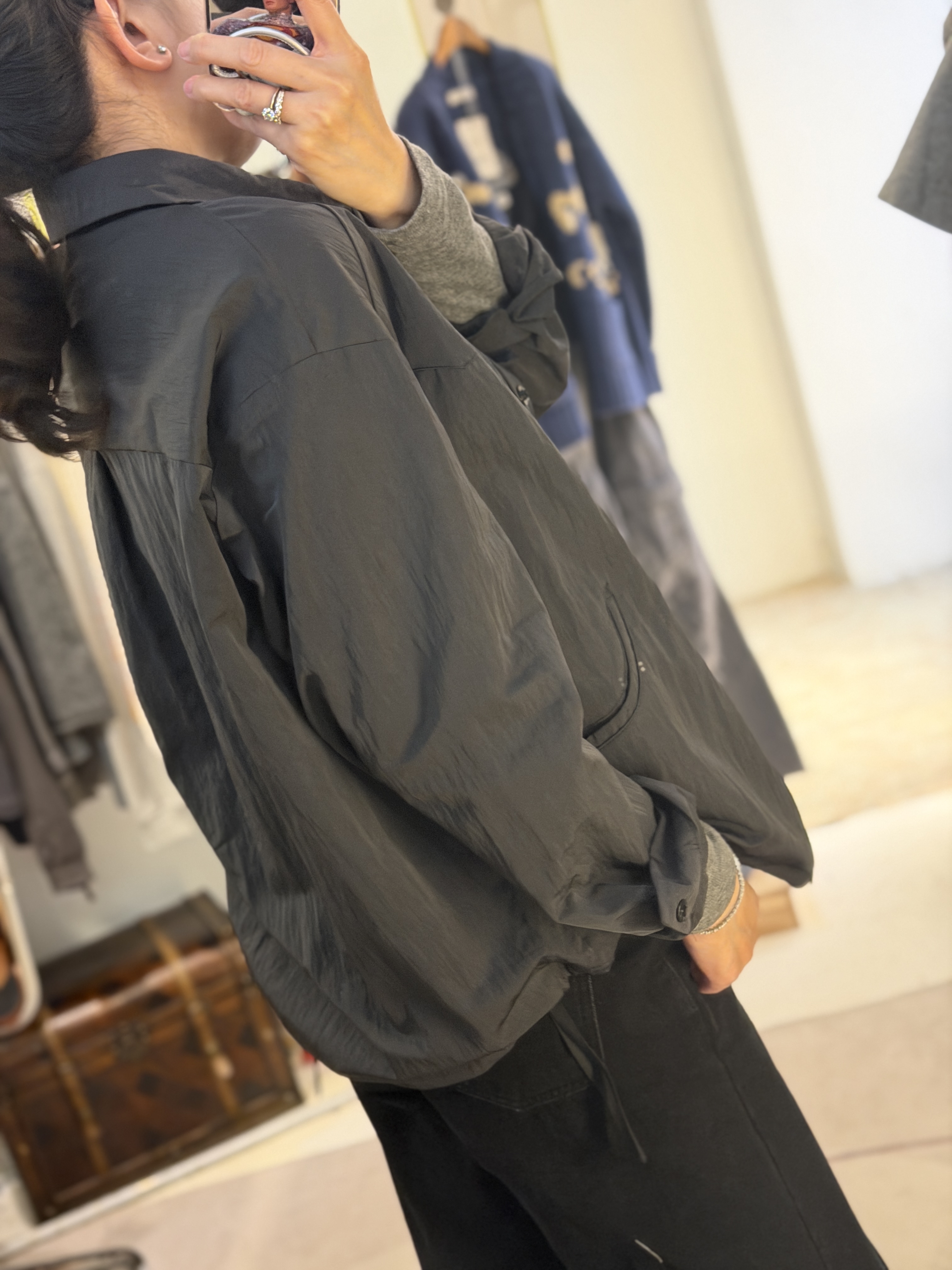 Embroidery shirt jacket