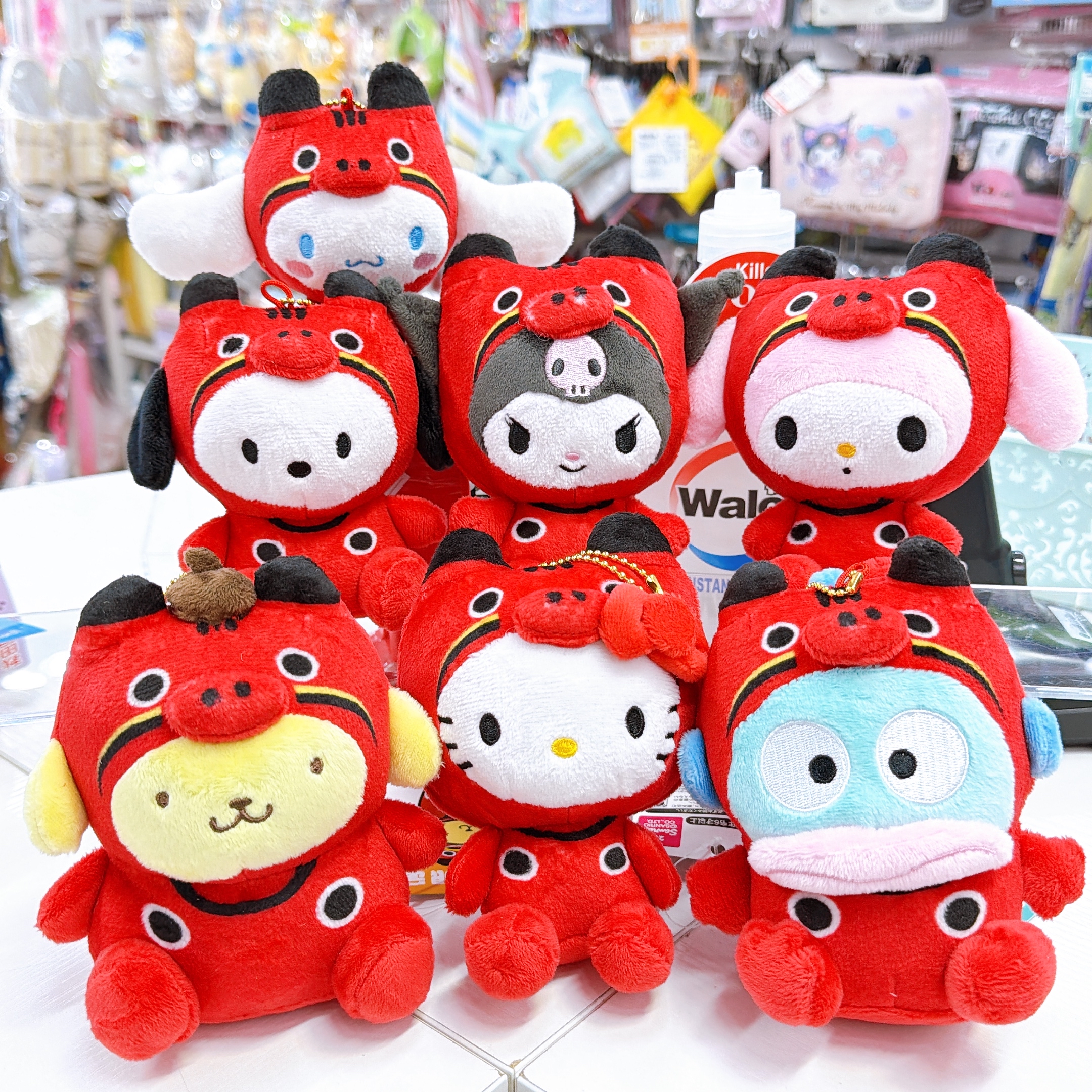 日本直送Sanrio 福島限定會津红牛公仔掛飾