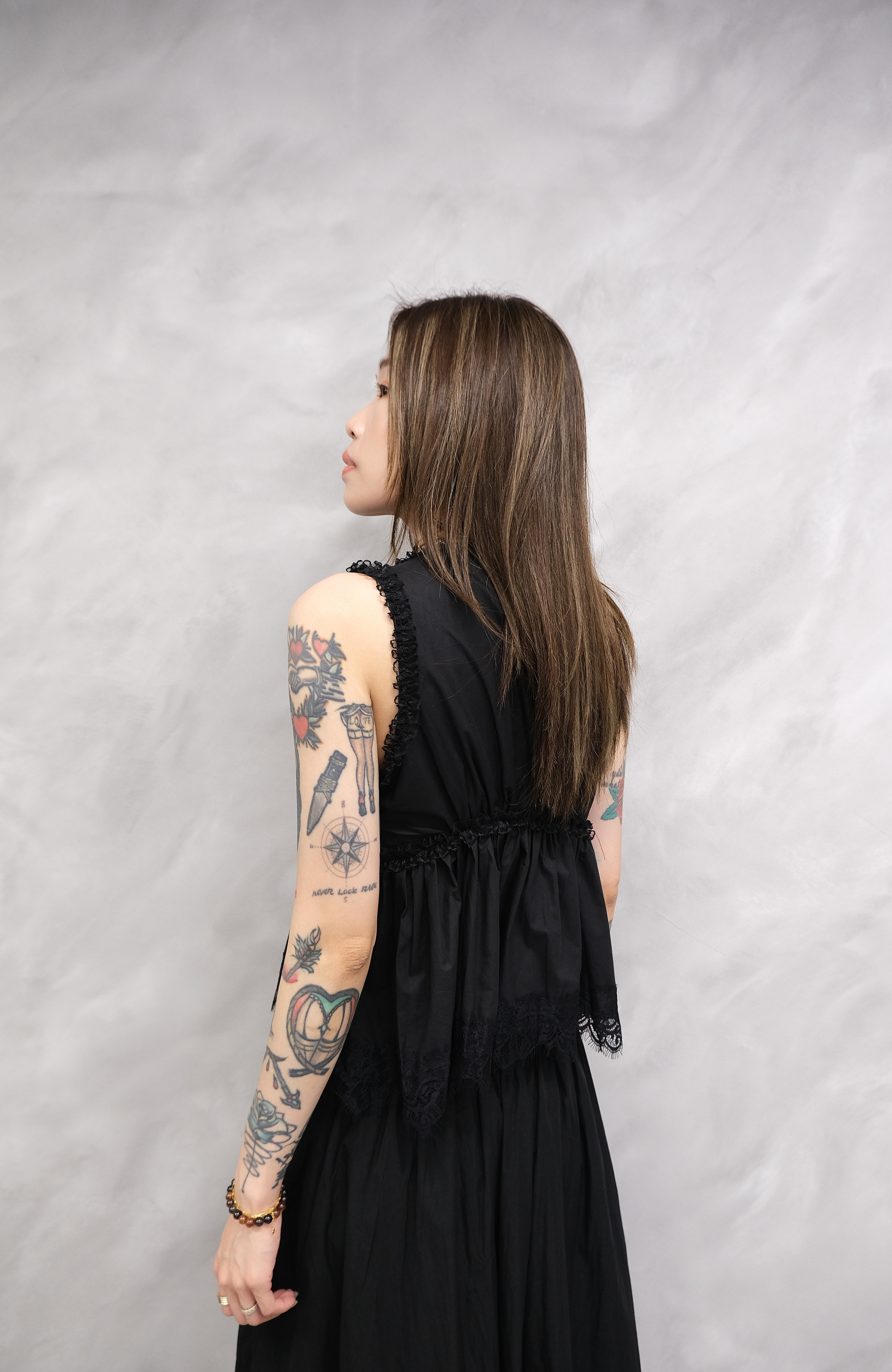 Lace ruffle blouse #top145