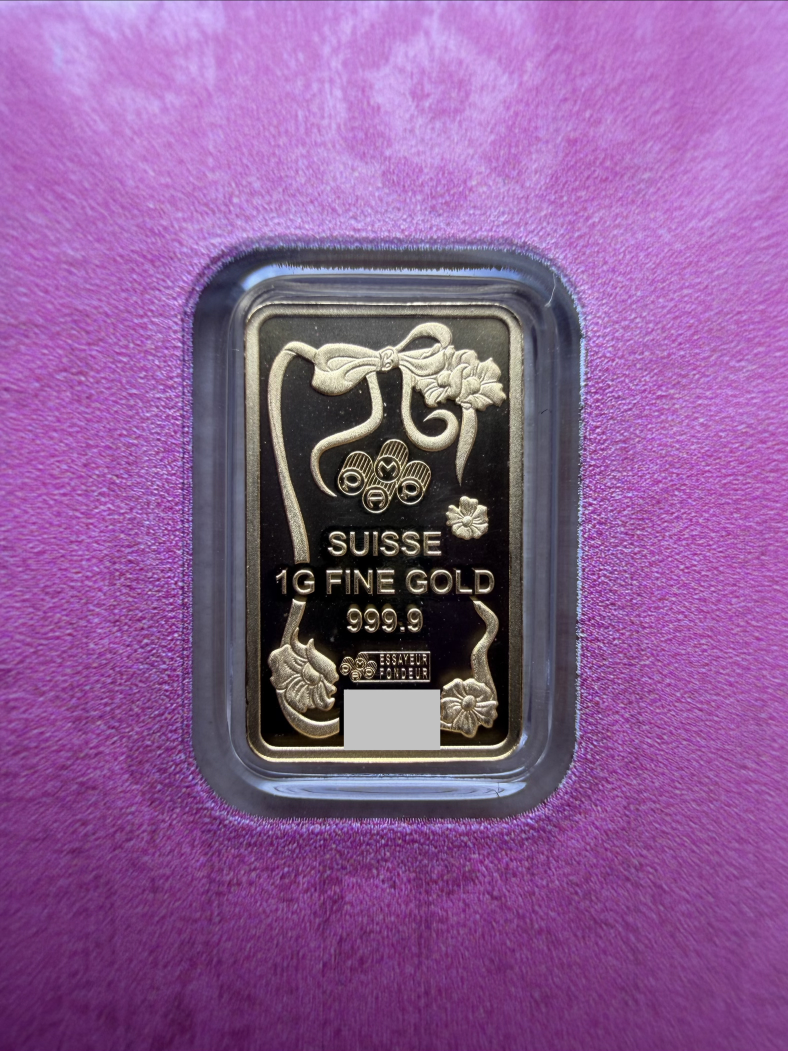 (SN4010) PAMP Barbie V1 1g🇨🇭Swiss Limited Gold bar Emas 999.9 with Sleeve