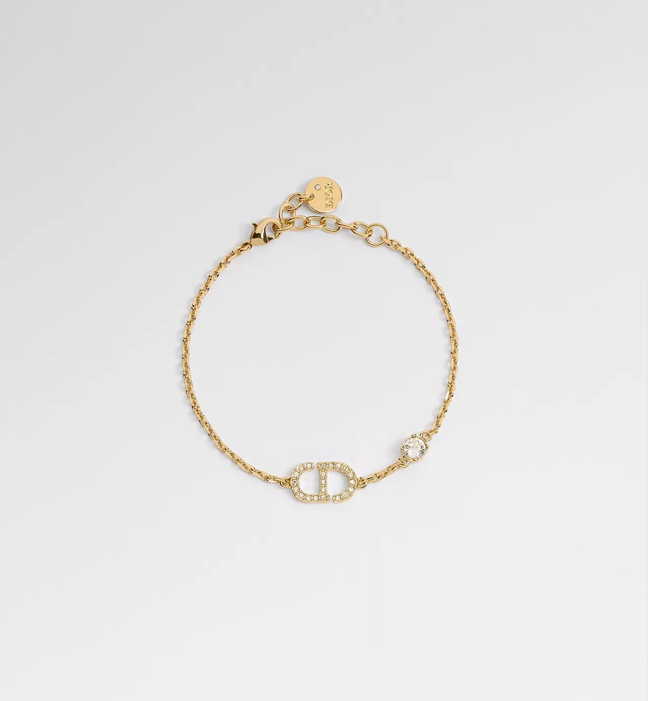 未使用品 Dior Petit CD Bracelet Gold-Finish Metal and Crystals 100%Authentic,unused 未使用品 ✅dust bag 