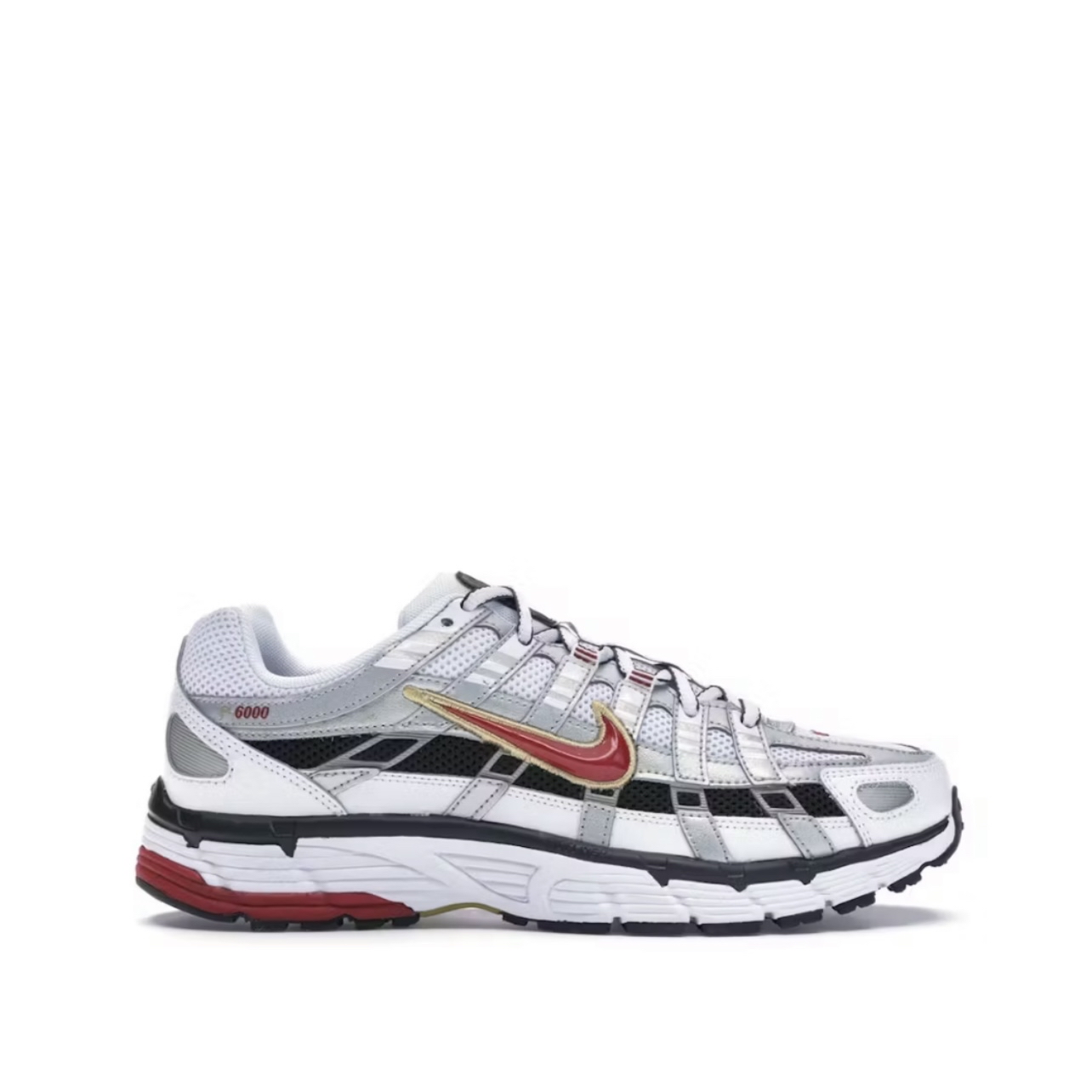 BV1021-101 Nike P-6000 White Gold Red BV1021-101