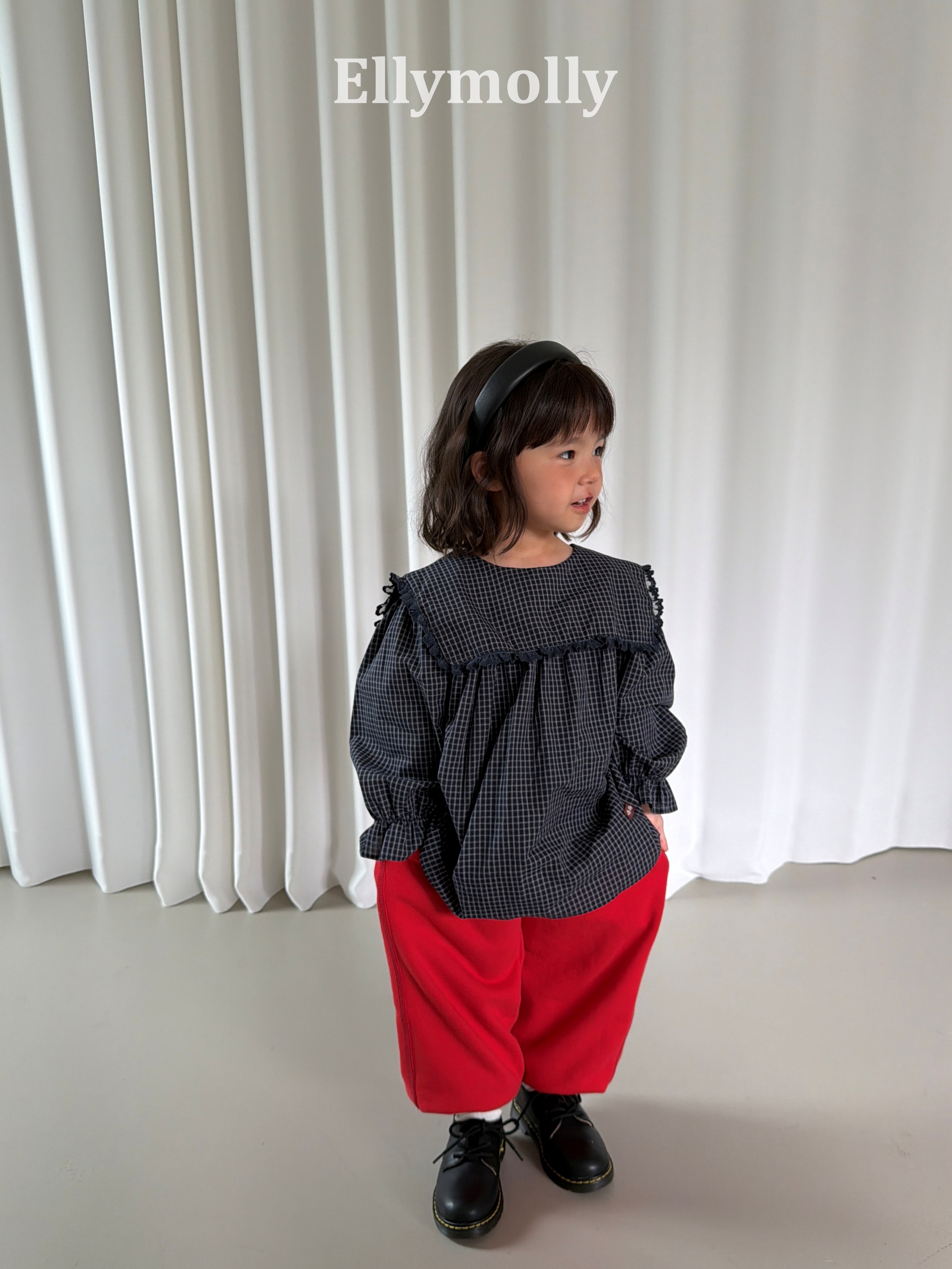 Ellymolly | Musk Check Blouse