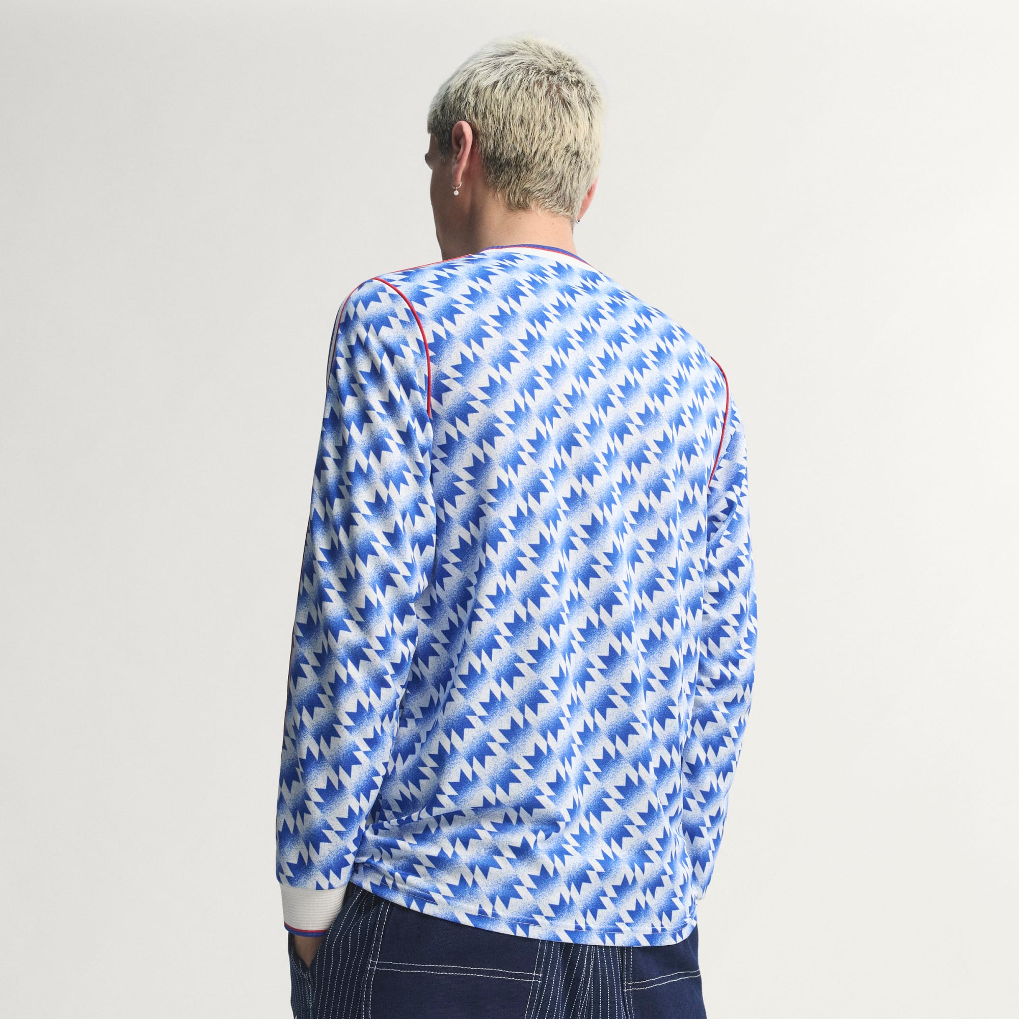 傳奇藍色美學 ⚽ Adidas Originals Manchester United 曼聯 1991/92 長袖復刻作客球衣 (可加印字) JM5498