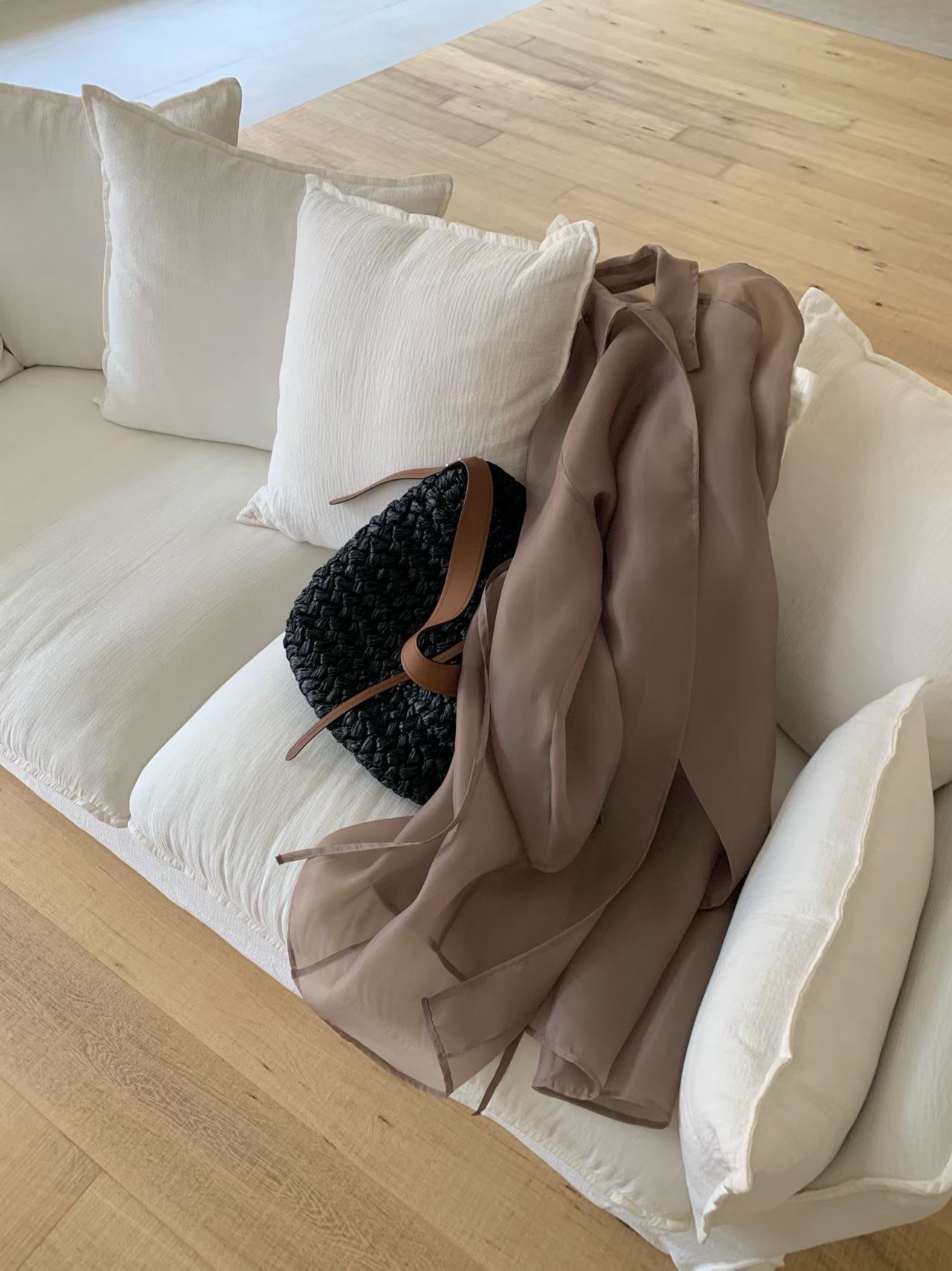 Stylish sheer long outer