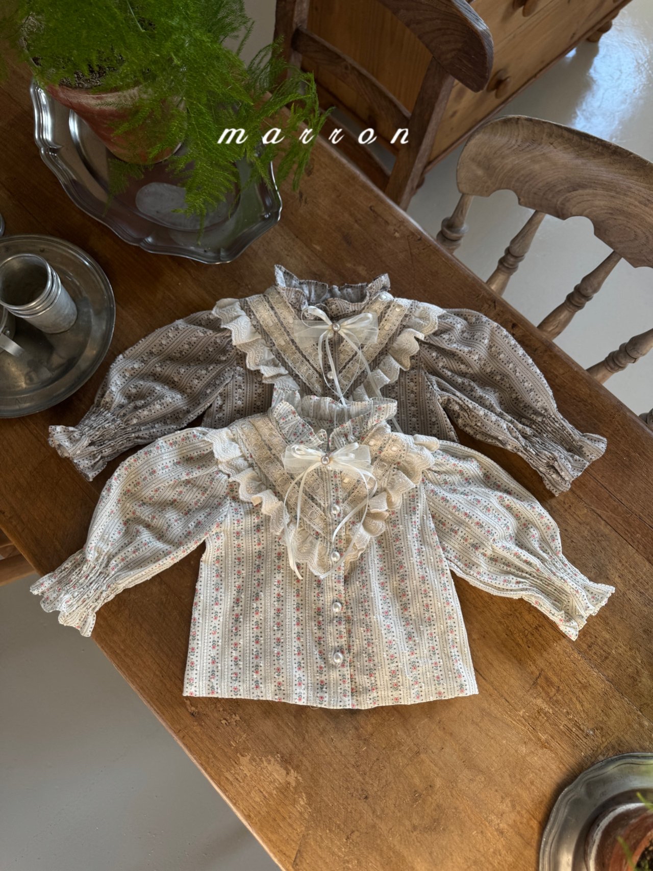 🇰🇷Marron blouse