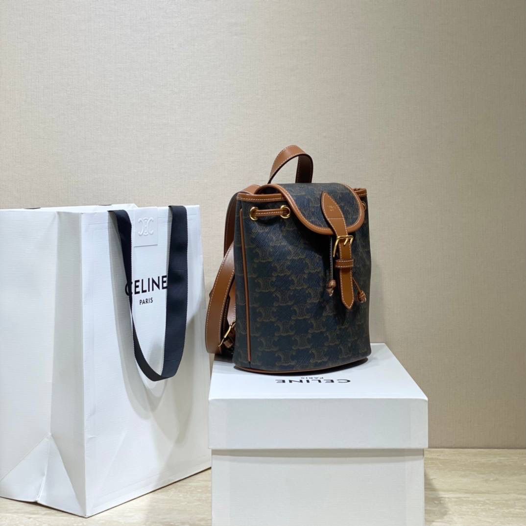 🔥大货实拍图 𝗖𝗘𝗟𝗜𝗡𝗘 ♥𝗧𝗥𝗜𝗢𝗠𝗣𝗛𝗘 𝗖𝗔𝗡𝗩𝗔𝗦 𝗙𝗢𝗟𝗖𝗢 型号：197662 尺寸：17*20*10cm