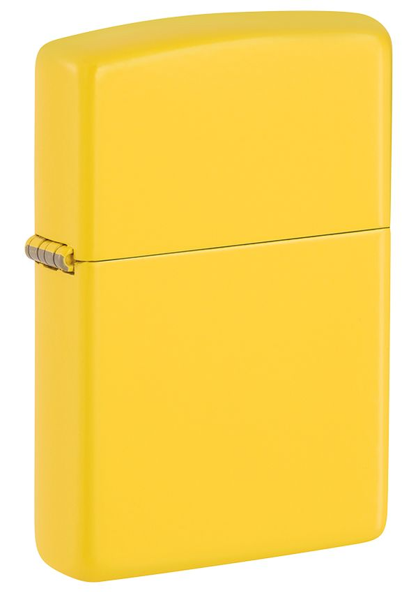 美國製造 | Zippo指定經銷商 Zippo 46019 向日葵啞打火機 – 明亮黃啞光色 (經典夏天光茫) Sunflower Matte Lighter – Vibrant Yellow Matte Finish