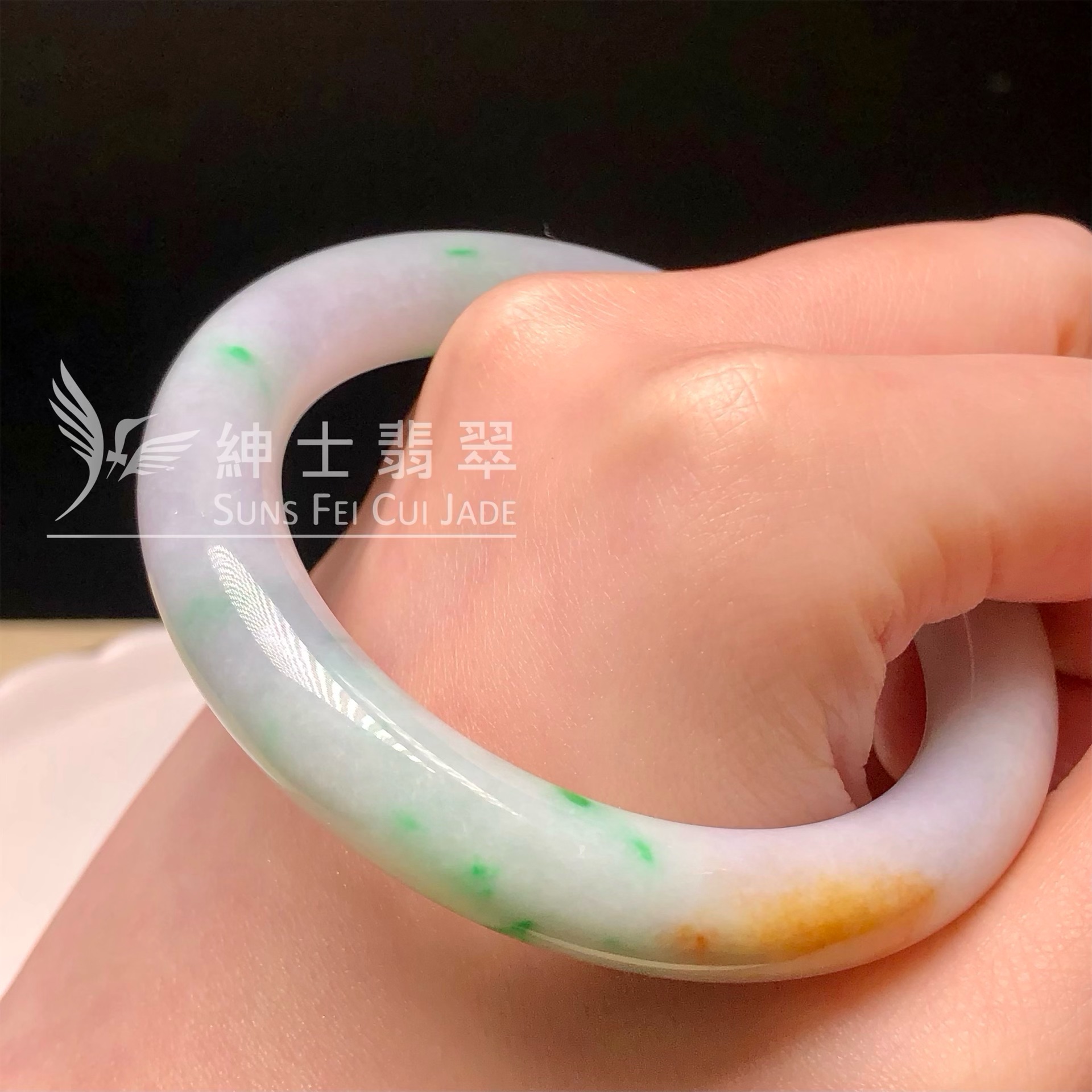 C06296 木那飄翠圓鐲52.5mm